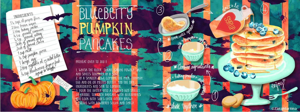 Blueberry Pumpkin Pancake Recipe - image 1 - student project