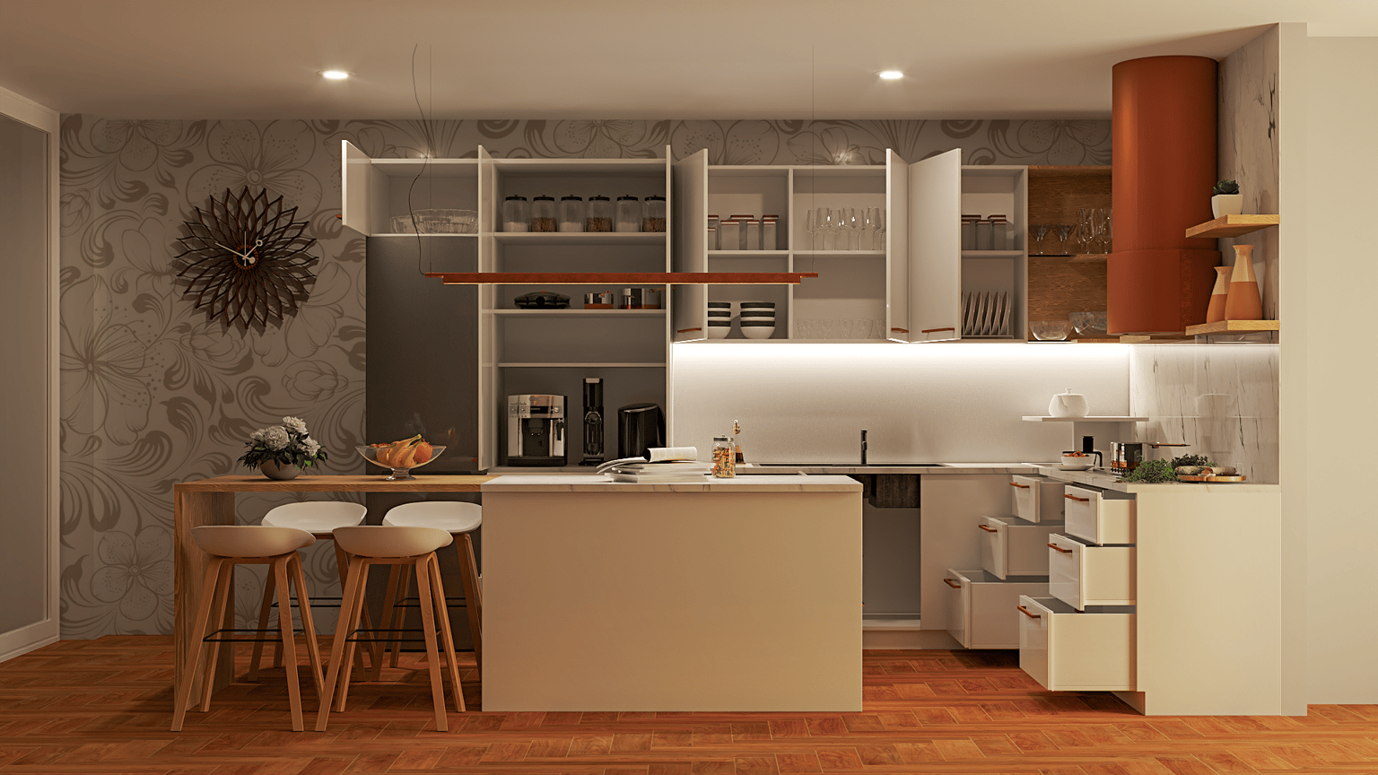 Kitchen render - image 2 - student project