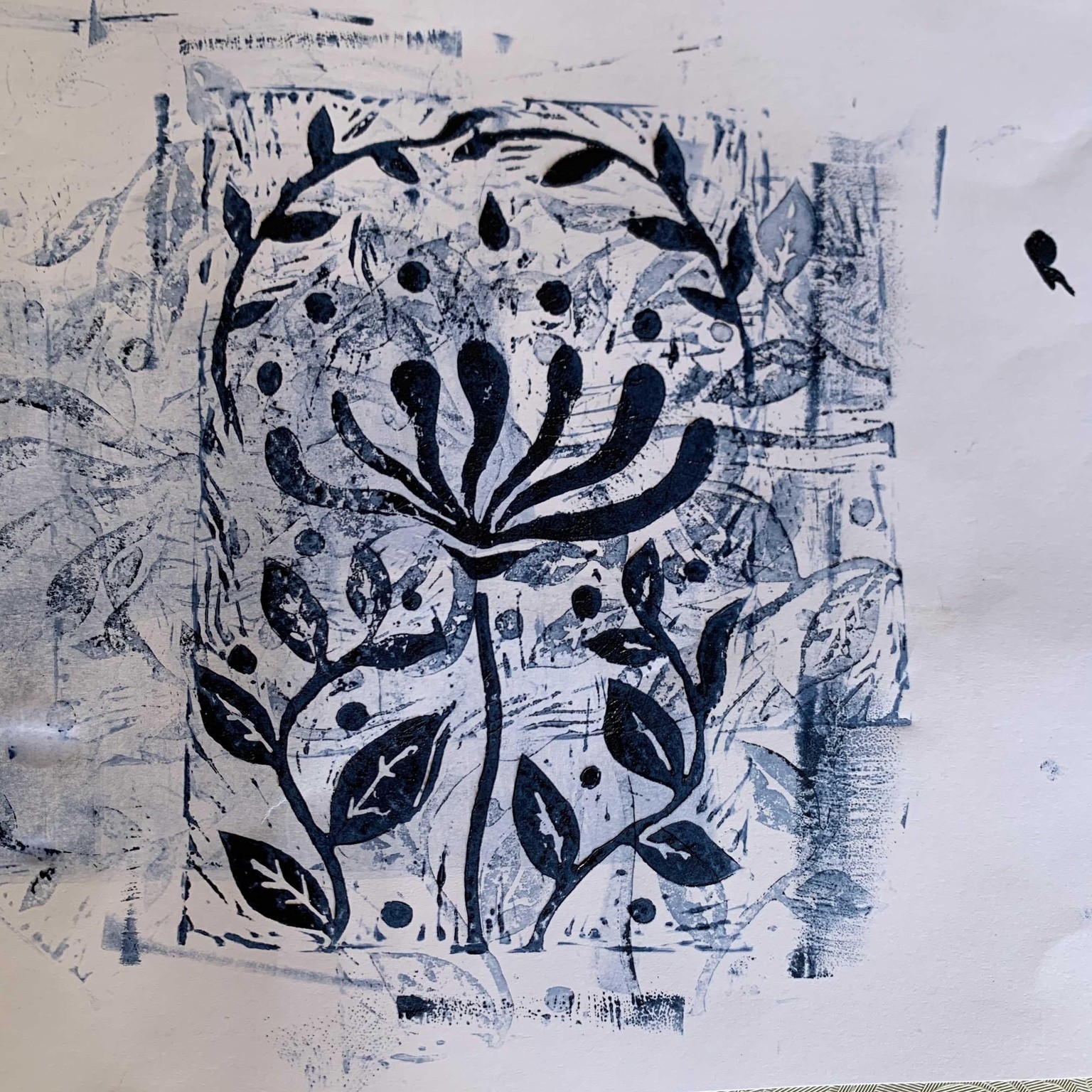 Georgie's printmaking - Midnight Honeysuckle - image 4 - student project