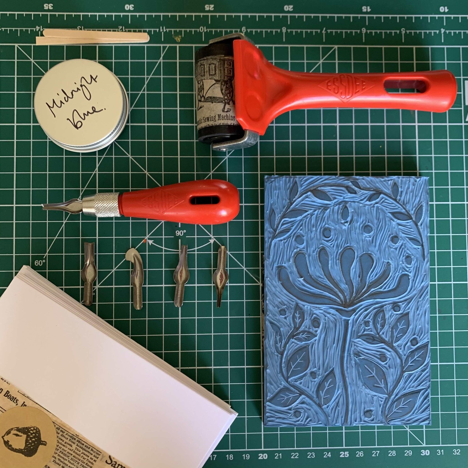 Georgie's printmaking - Midnight Honeysuckle - image 5 - student project