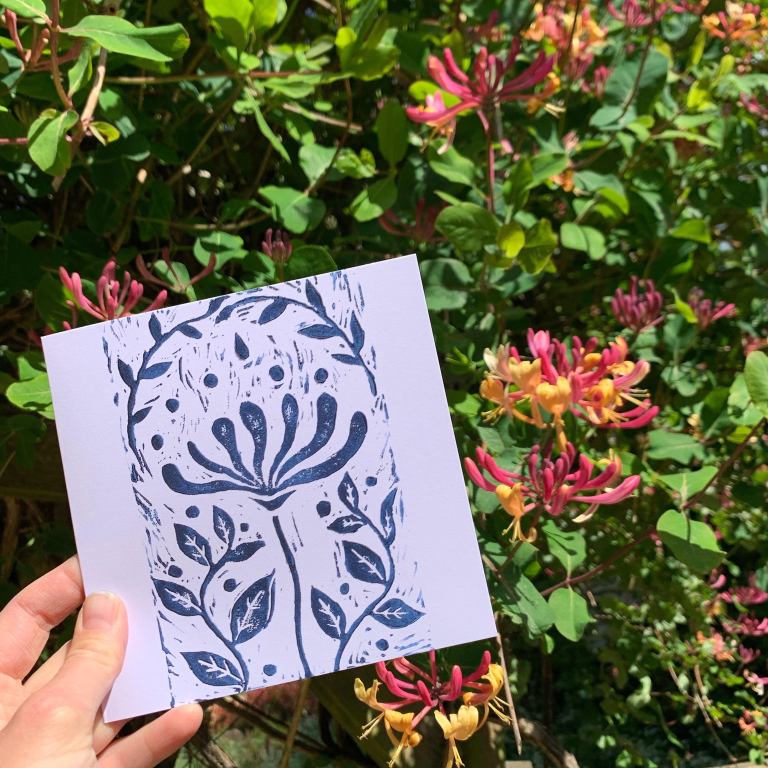 Georgie's printmaking - Midnight Honeysuckle - image 7 - student project