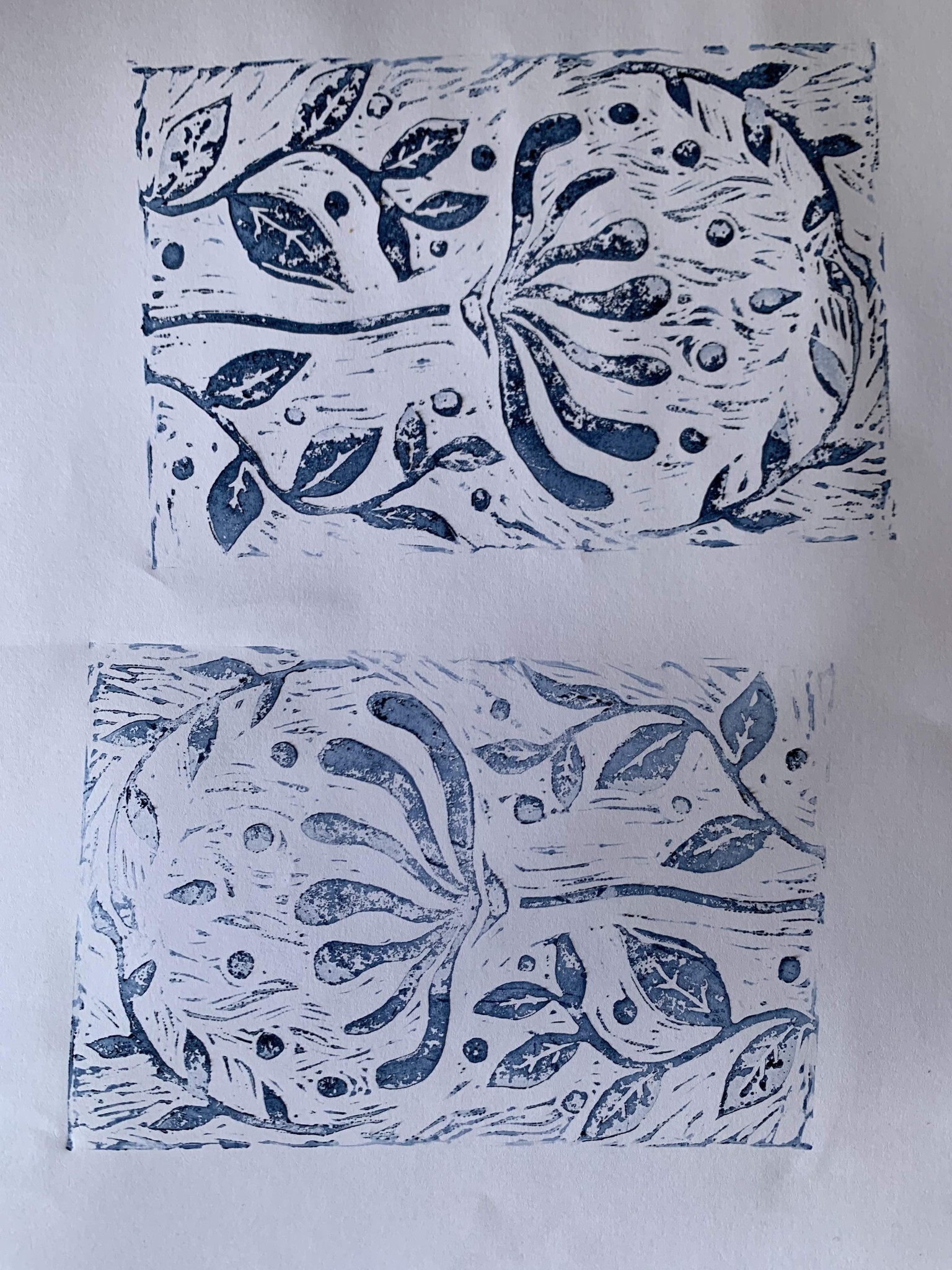 Georgie's printmaking - Midnight Honeysuckle - image 3 - student project