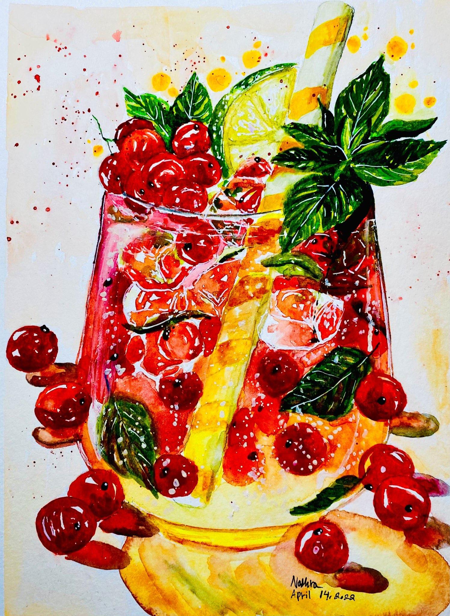 My Fizzy red Current Drink - image 1 - student project