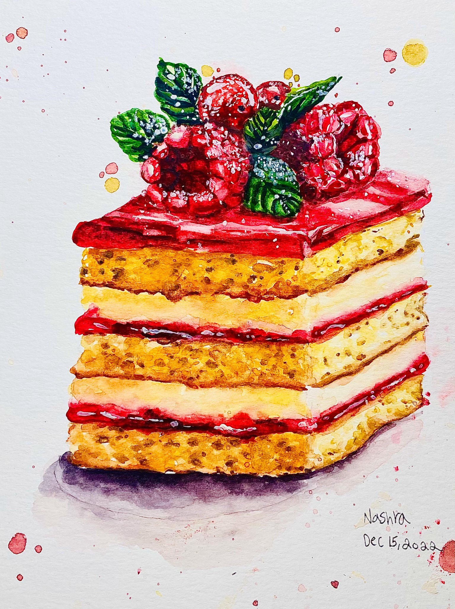 My Raspberry Cake Slice - image 1 - student project