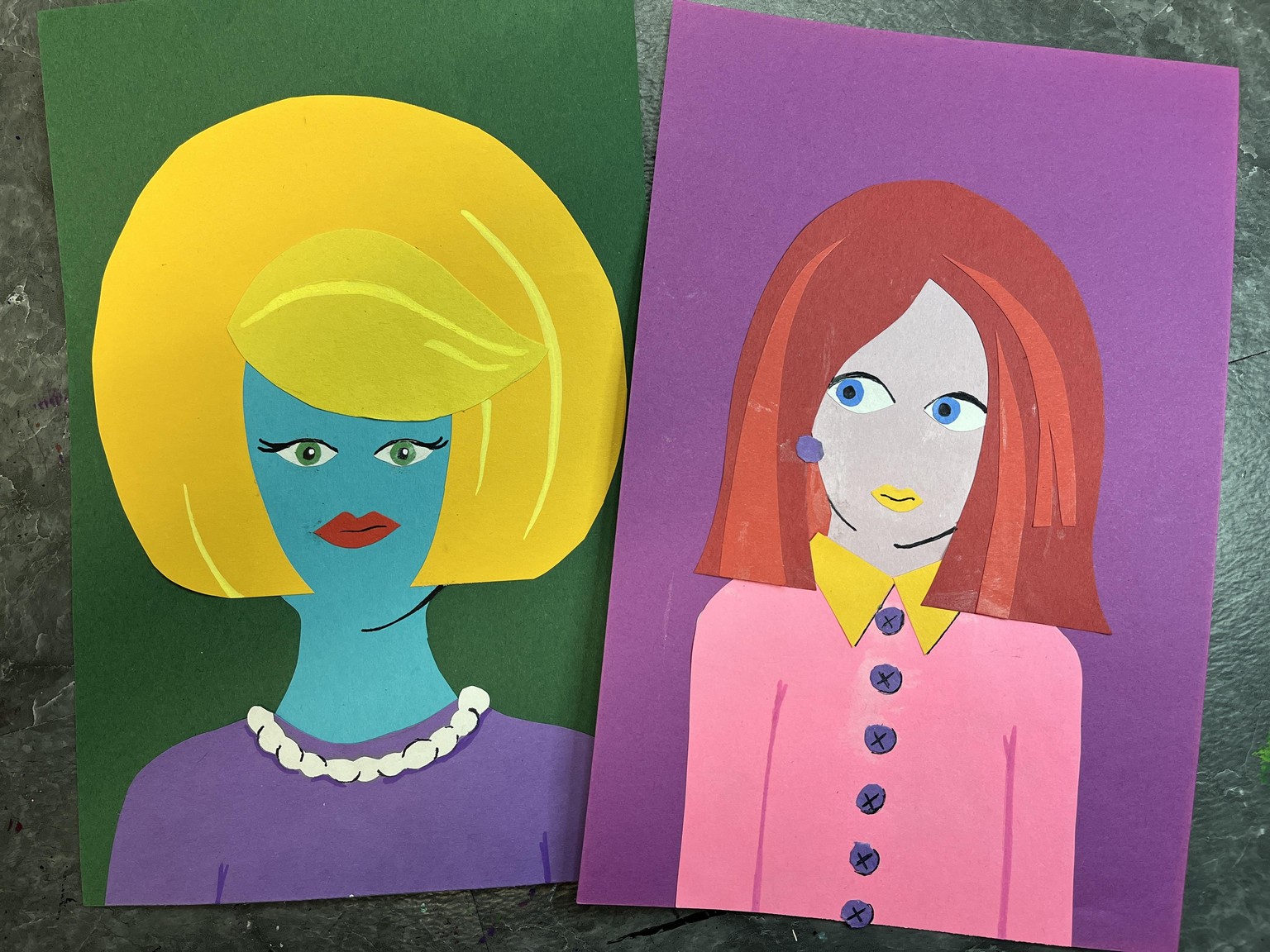Warhol Inspired Pop Art Collage Portraits - image 3 - student project