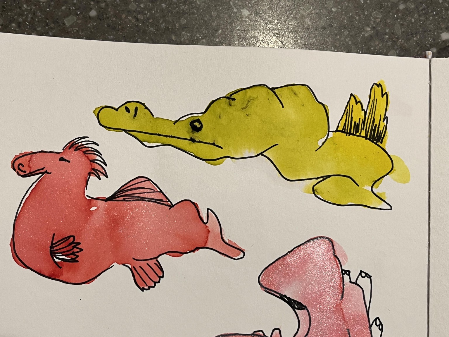 Fun with Watercolor Doodle Blobs - image 5 - student project