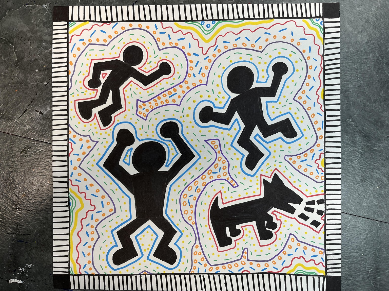 Getting Inspired By Keith Haring's Art Techniques and Lines - image 2 - student project