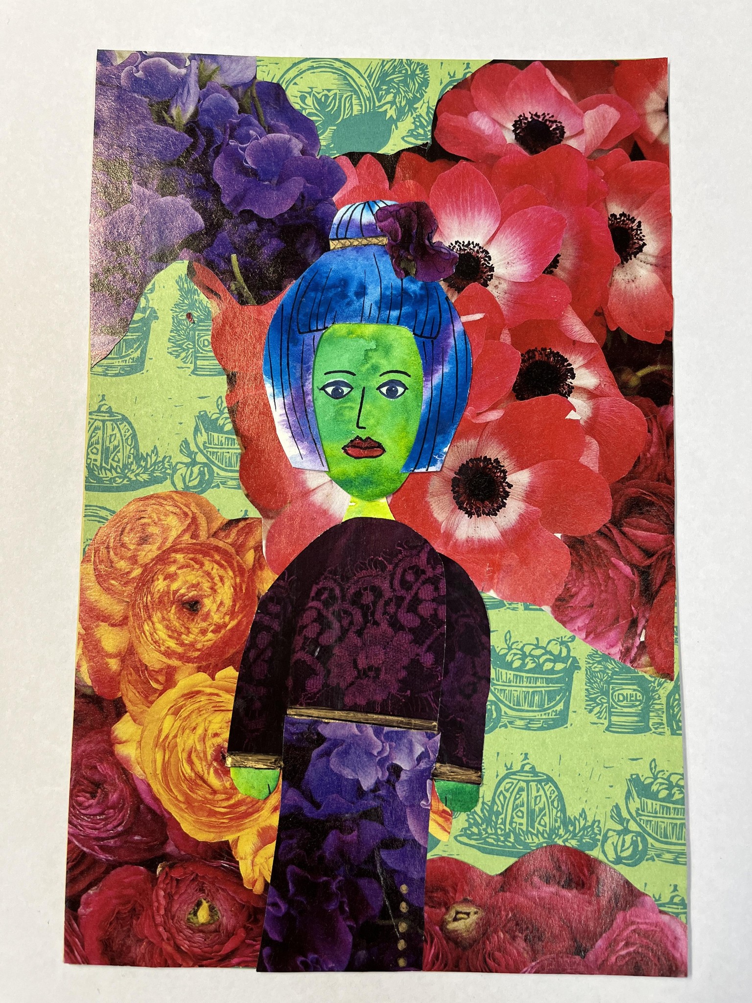 Variety of Collaged Characters: Robot, Cowboy, Butterfly - image 7 - student project