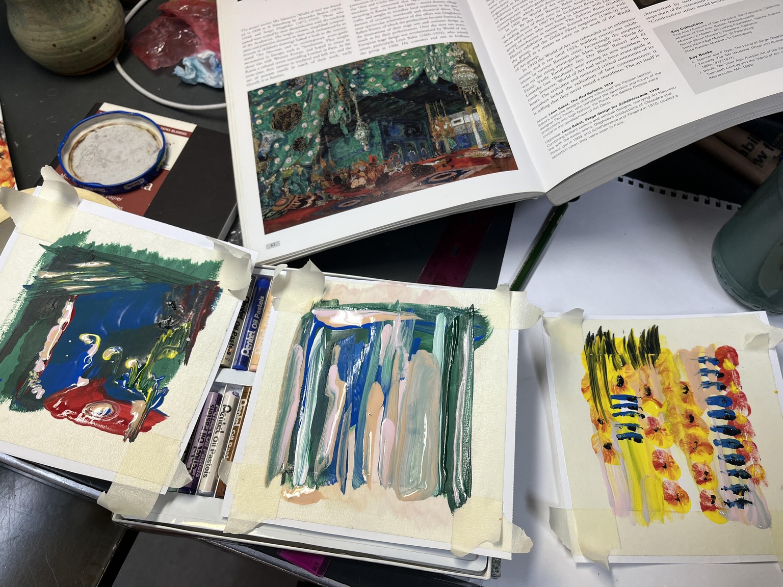 Three Pieces Inspired by Leon Bakst's color palette - image 1 - student project