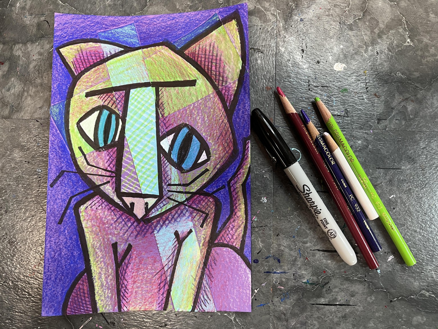 Picasso Inspired Portraits - image 2 - student project