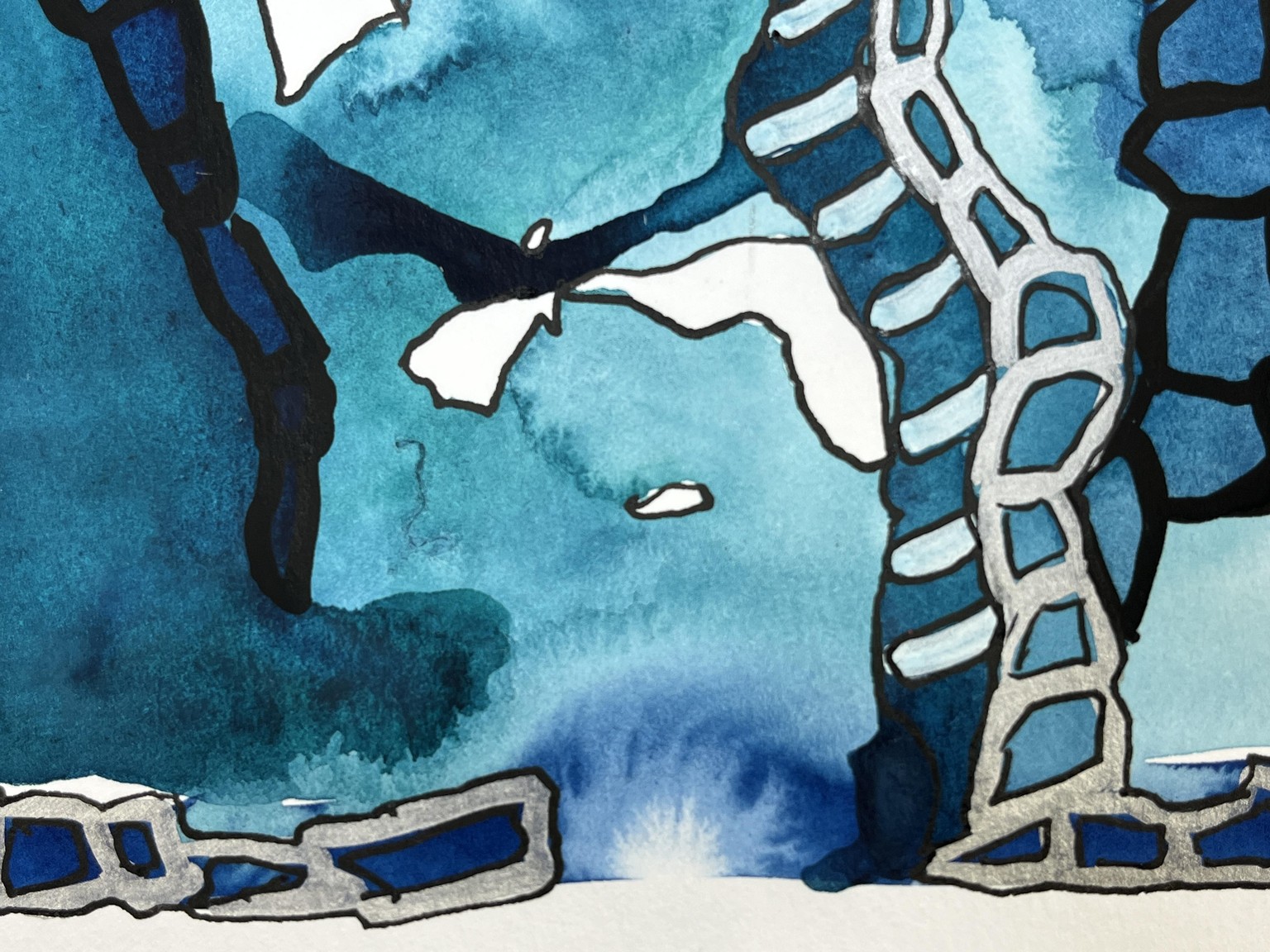 Watercolor Blooms and Ink - image 1 - student project