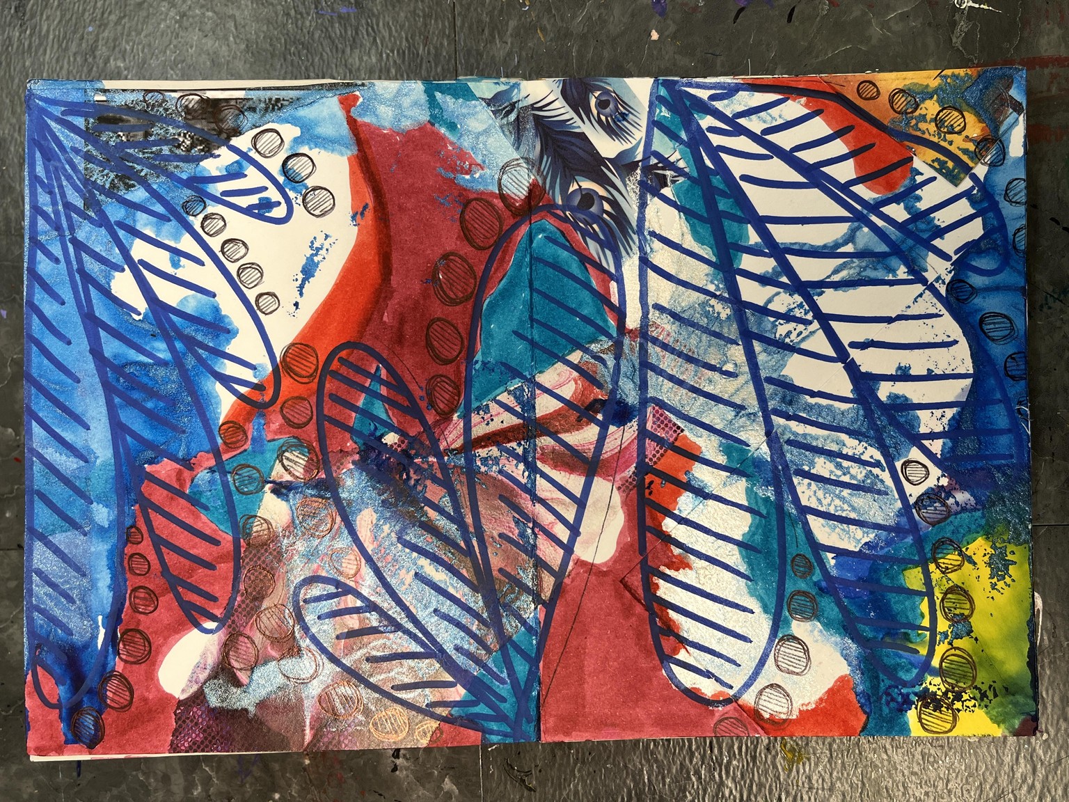 Mixed Media Collage Inspiration Fun - image 4 - student project