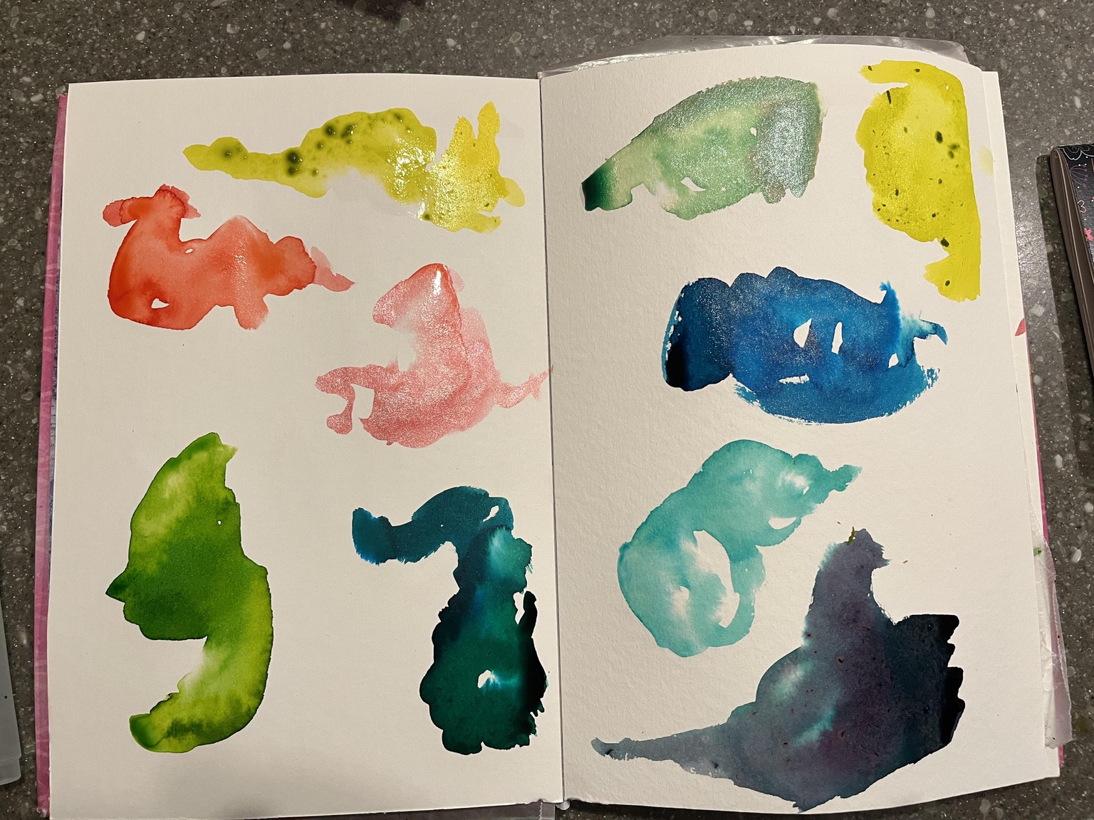 Fun with Watercolor Doodle Blobs - image 3 - student project