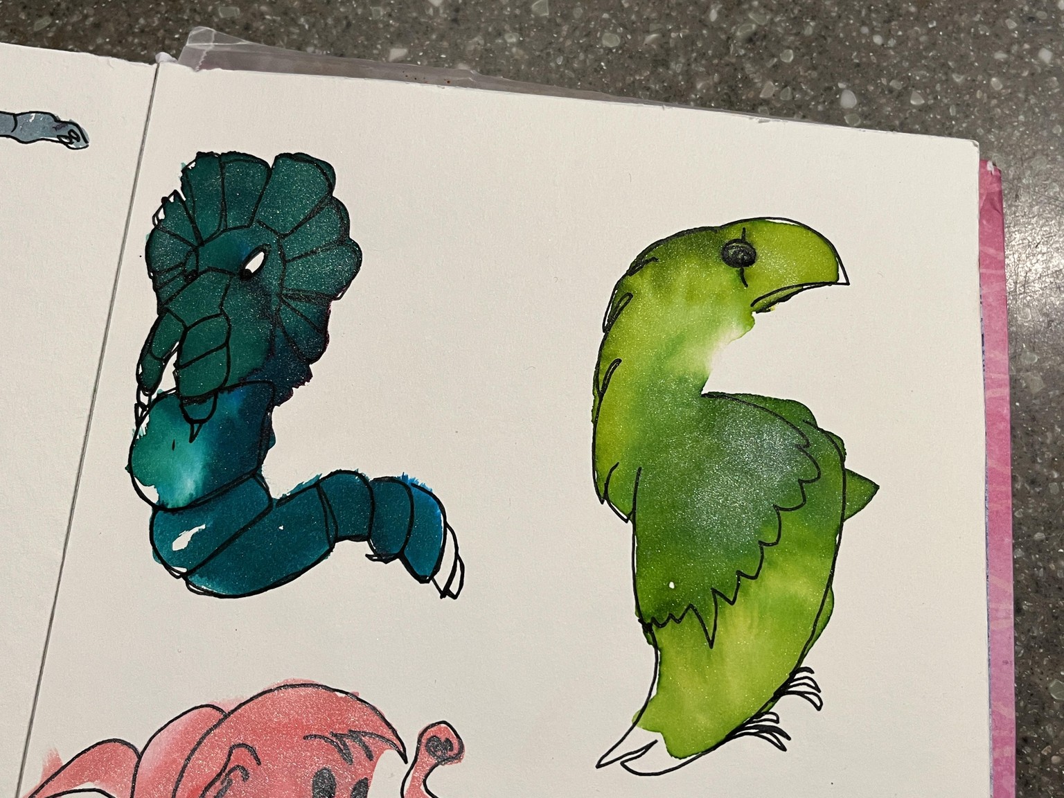 Fun with Watercolor Doodle Blobs - image 4 - student project