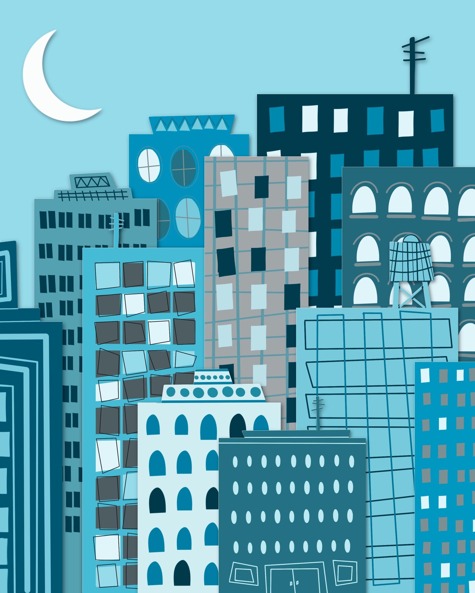 Pink Cityscape - Barbie Inspired Color Scheme - image 3 - student project