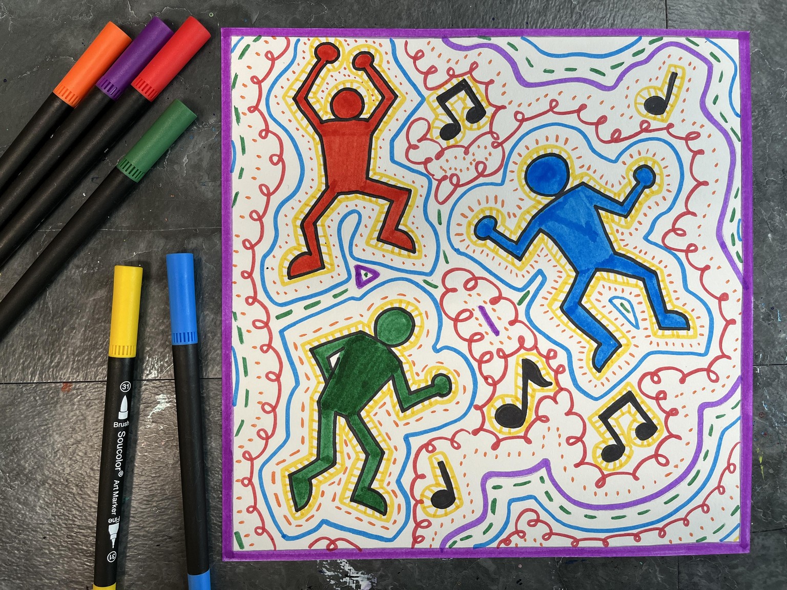 Getting Inspired By Keith Haring's Art Techniques and Lines - image 1 - student project