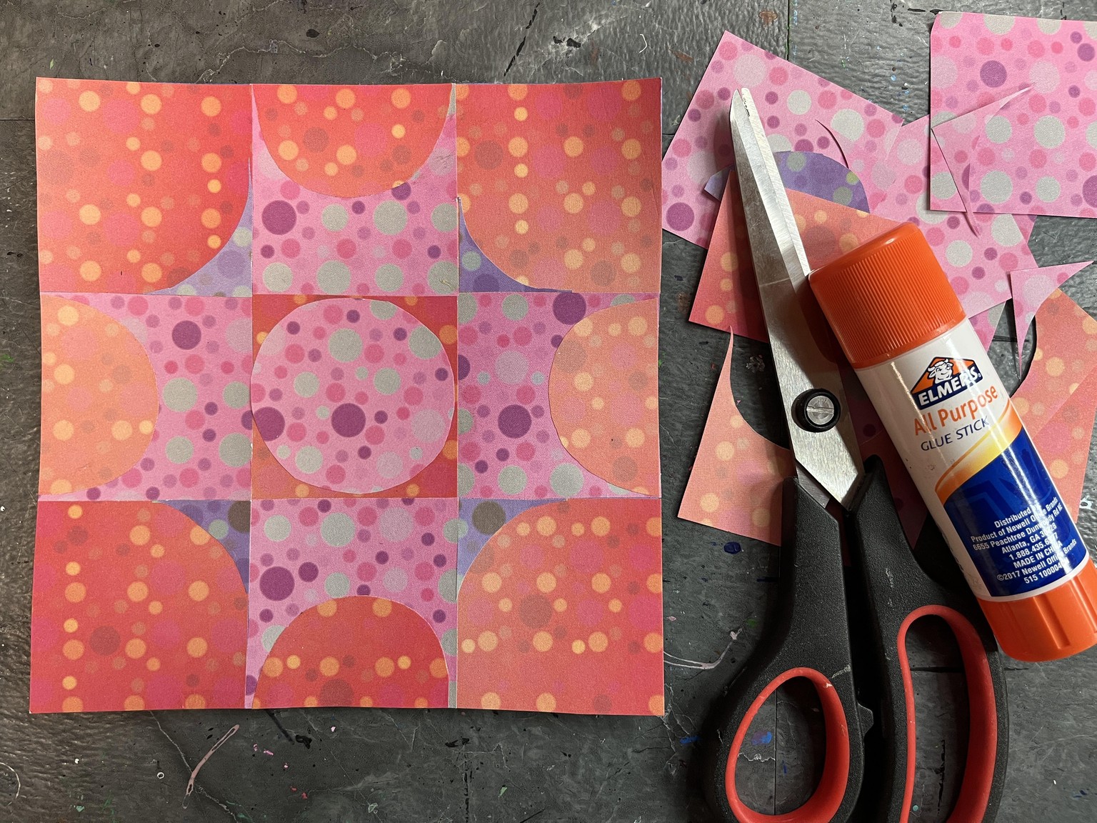 Patterned Paper Collage - image 1 - student project