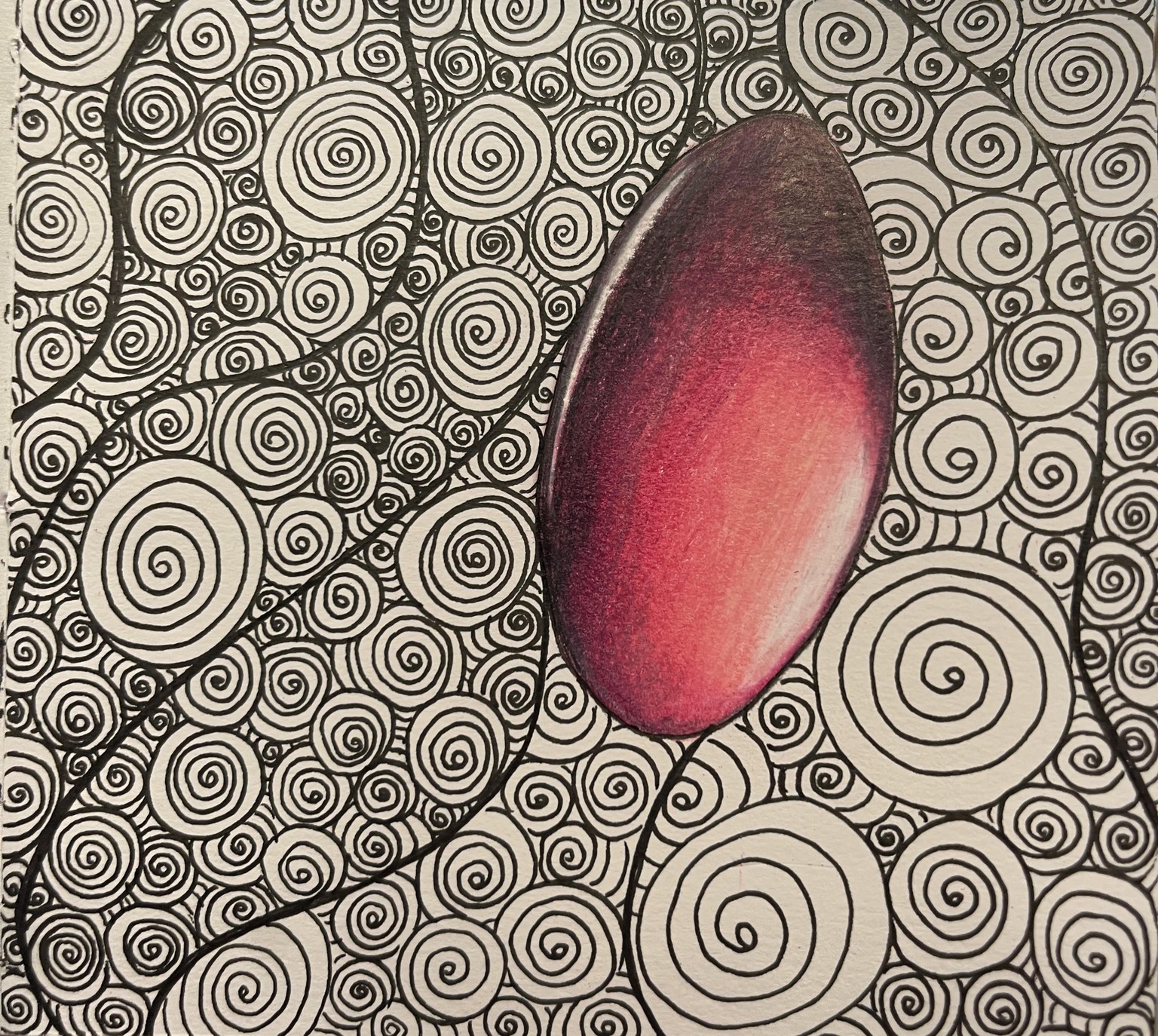 Gemstones and Zentangles - image 2 - student project