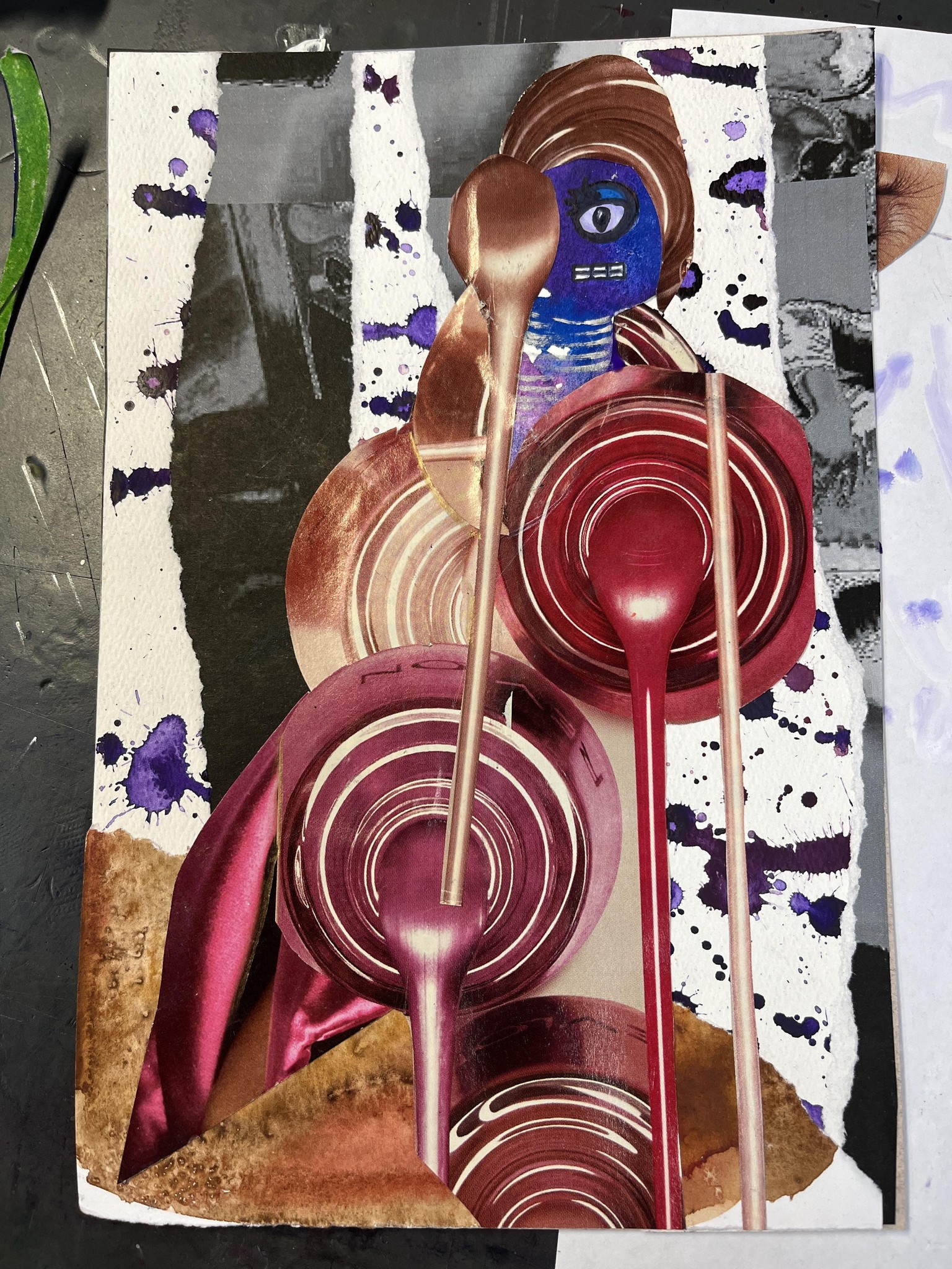 Variety of Collaged Characters: Robot, Cowboy, Butterfly - image 6 - student project