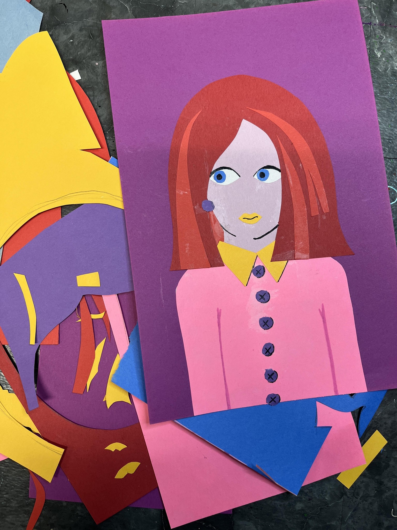 Warhol Inspired Pop Art Collage Portraits - image 2 - student project