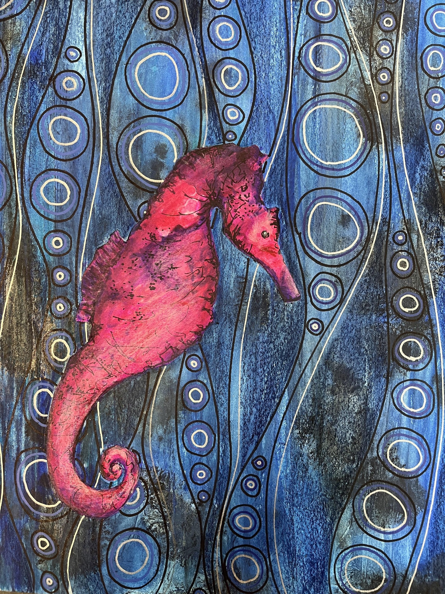 Sea Turtle, Octopus, Sea Horse, and Puffin - image 1 - student project