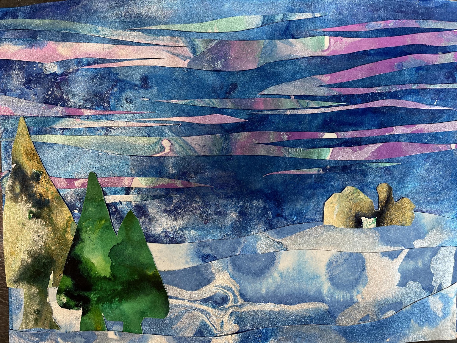 Two Northern Lights Winter Scenes - image 4 - student project