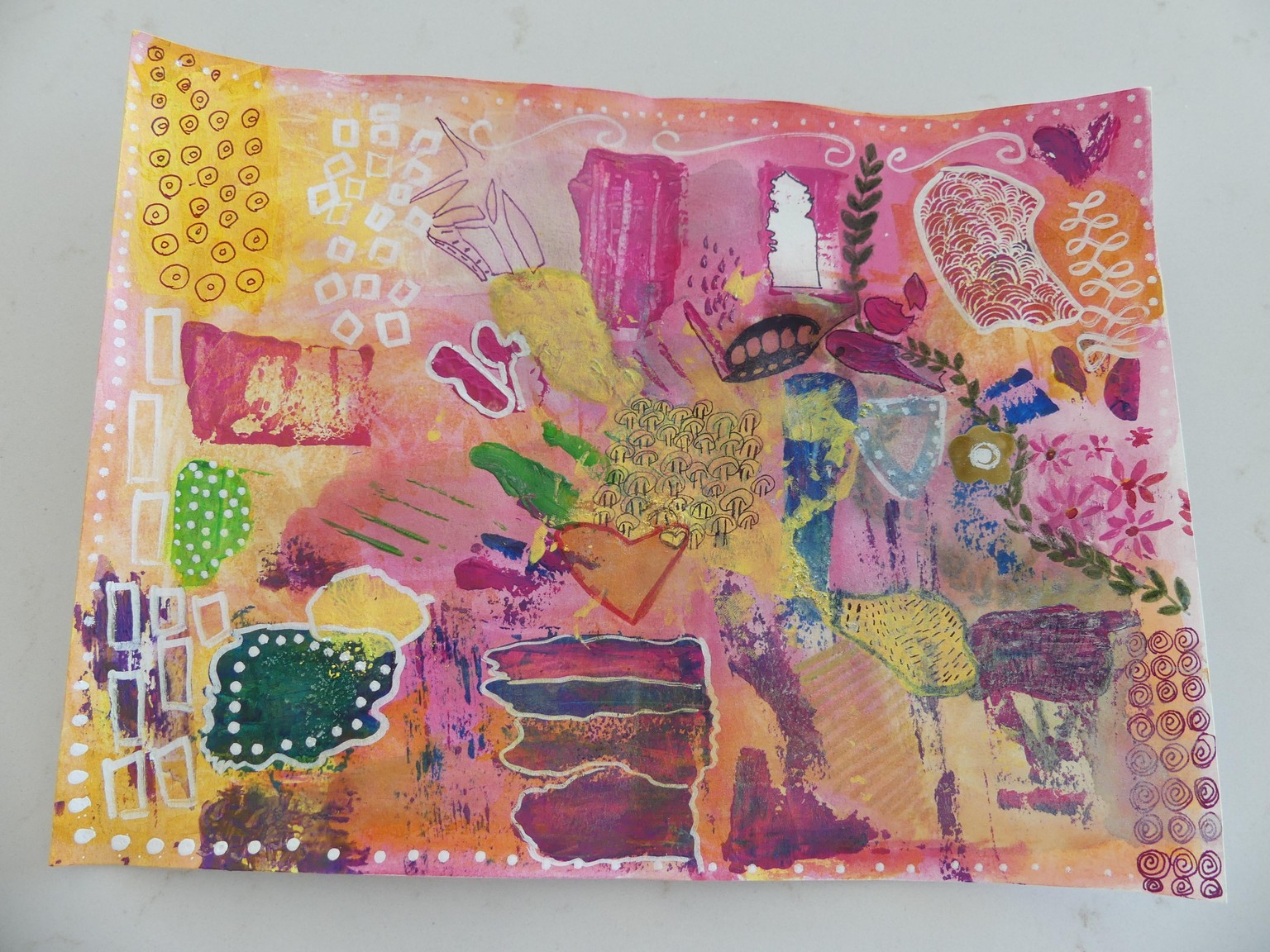 Moving Memories: Photo to Painting with Acrylic Paints & Mixed Media - image 4 - student project