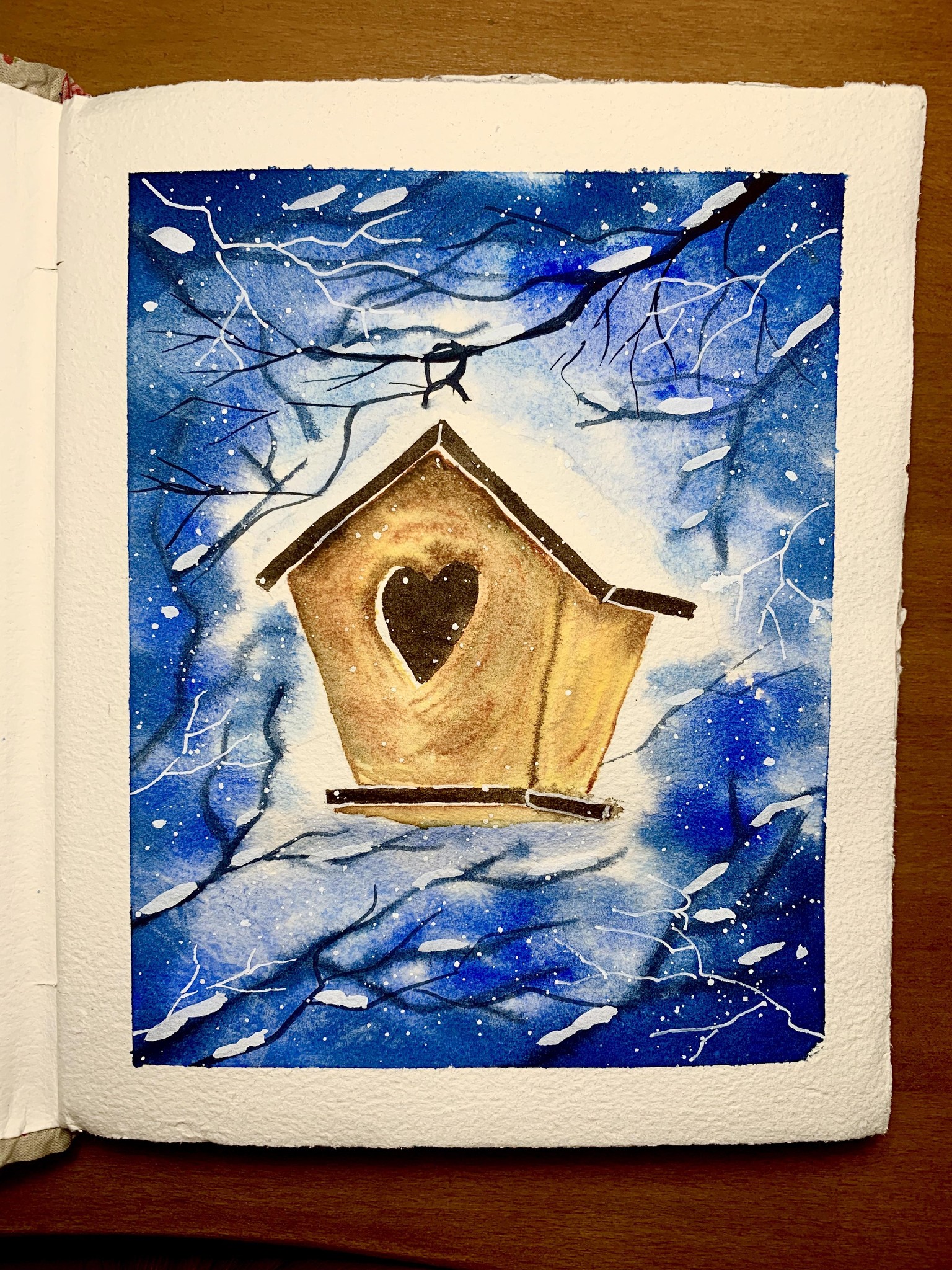 Sunday Painting Winter Holiday Cards - image 3 - student project