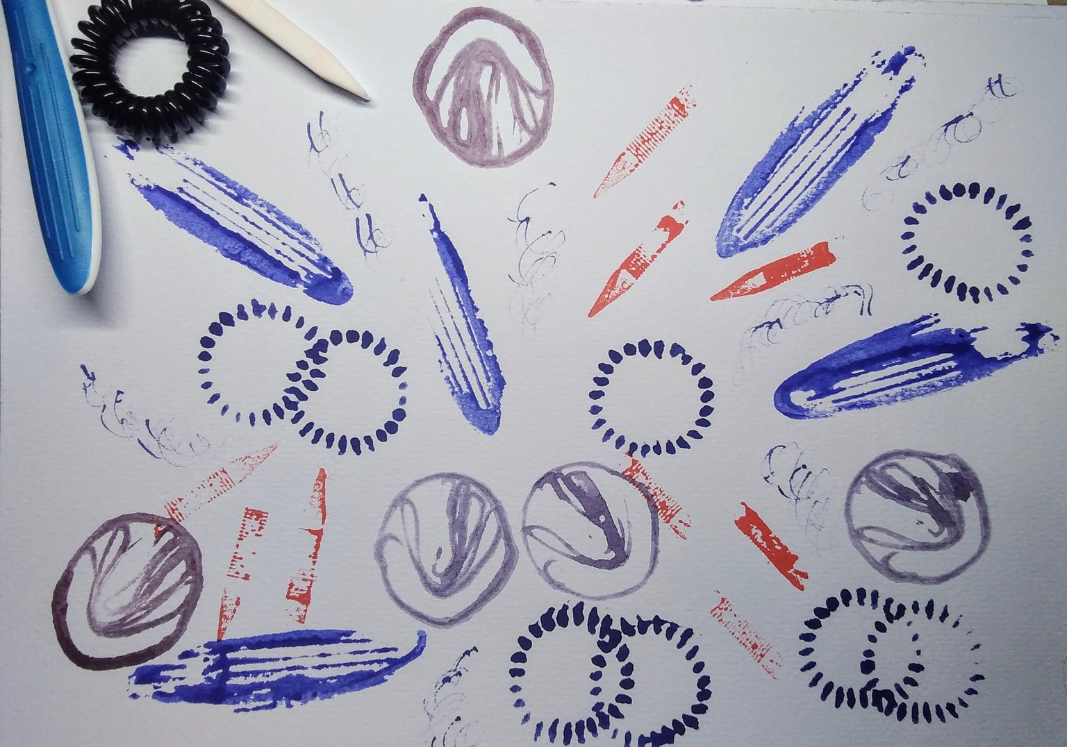 Mark Making with Everyday Objects - image 2 - student project