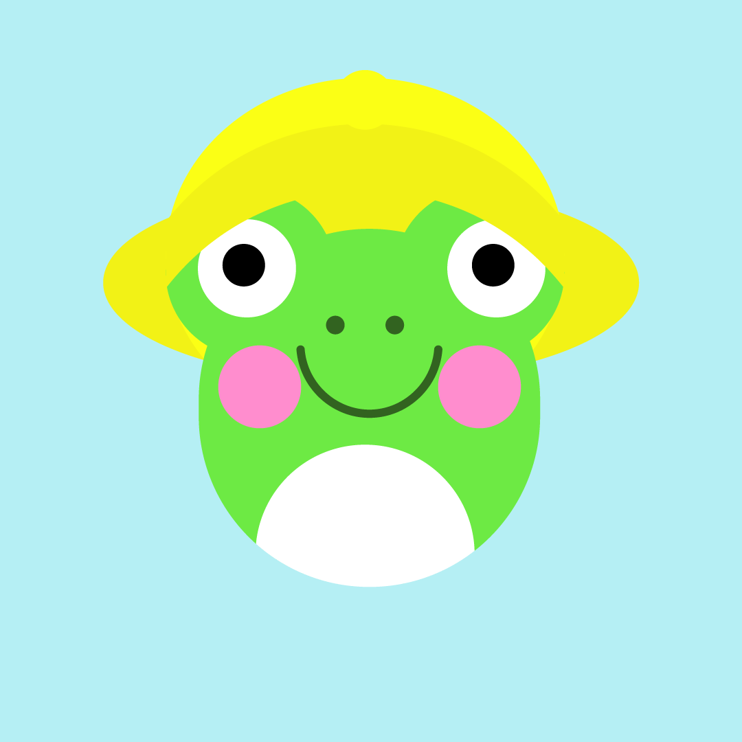 Frog Character Head Design - image 1 - student project
