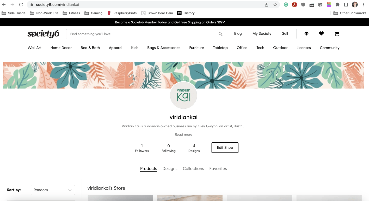 Society6 Page - image 1 - student project