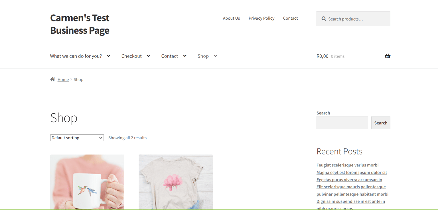 WordPress eCommerce For Beginners Project - image 1 - student project