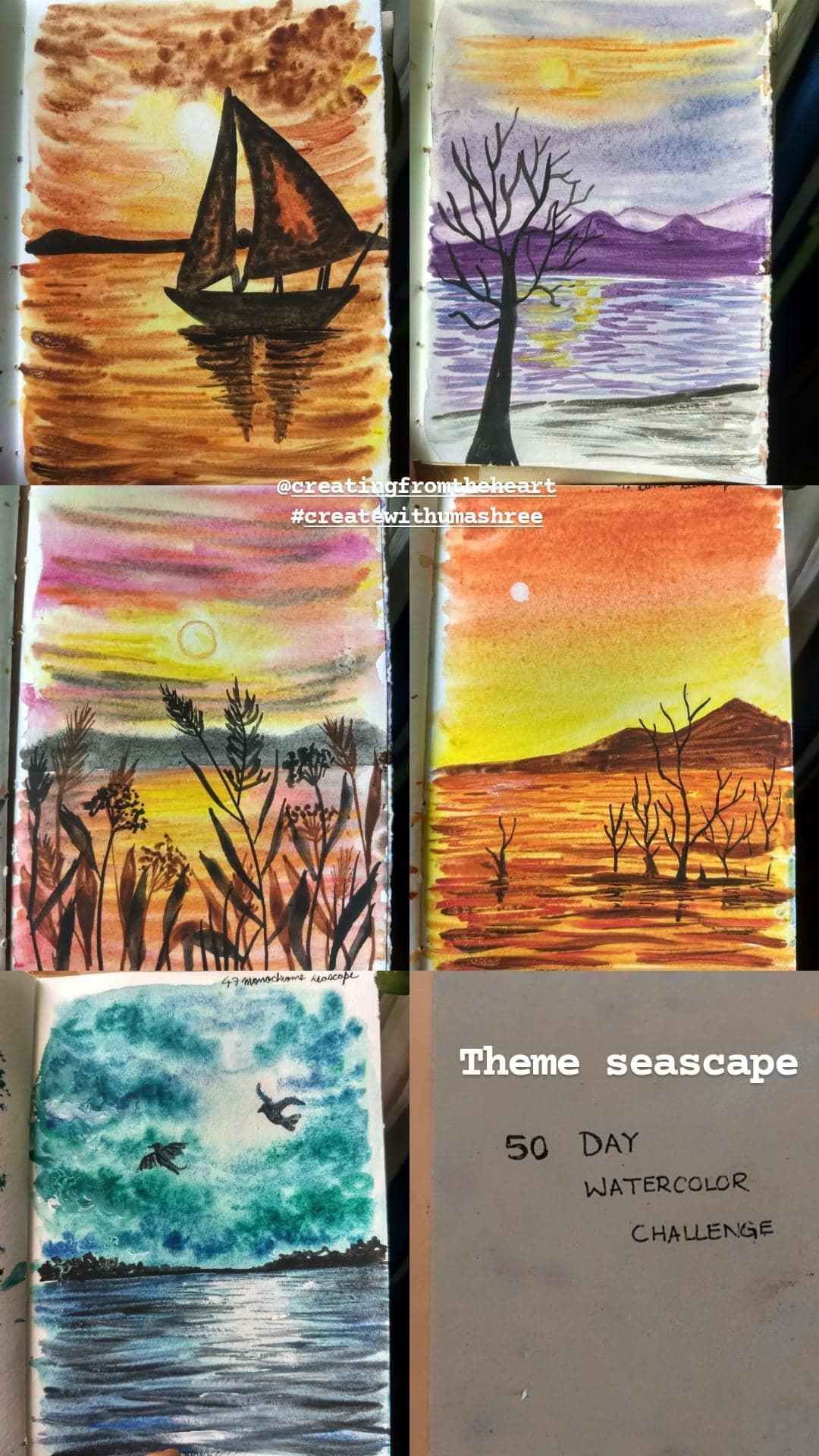 50 days watercolor with Umashree - image 8 - student project