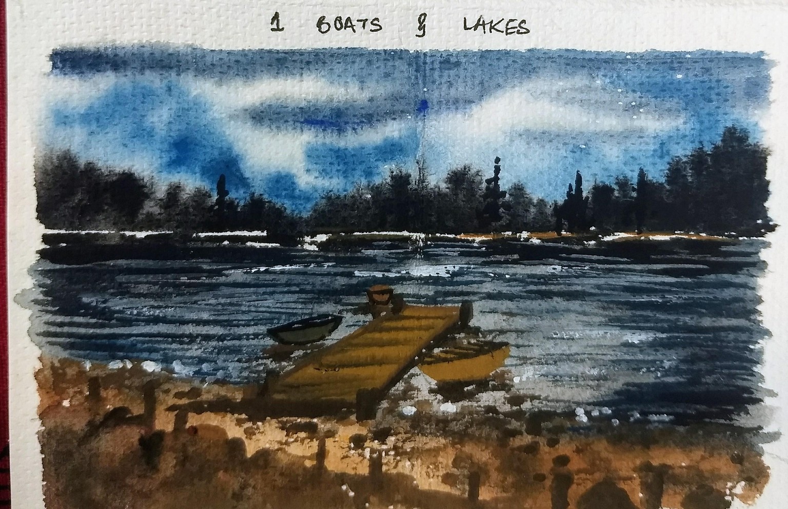 4 gouache lakes with shanan - image 4 - student project