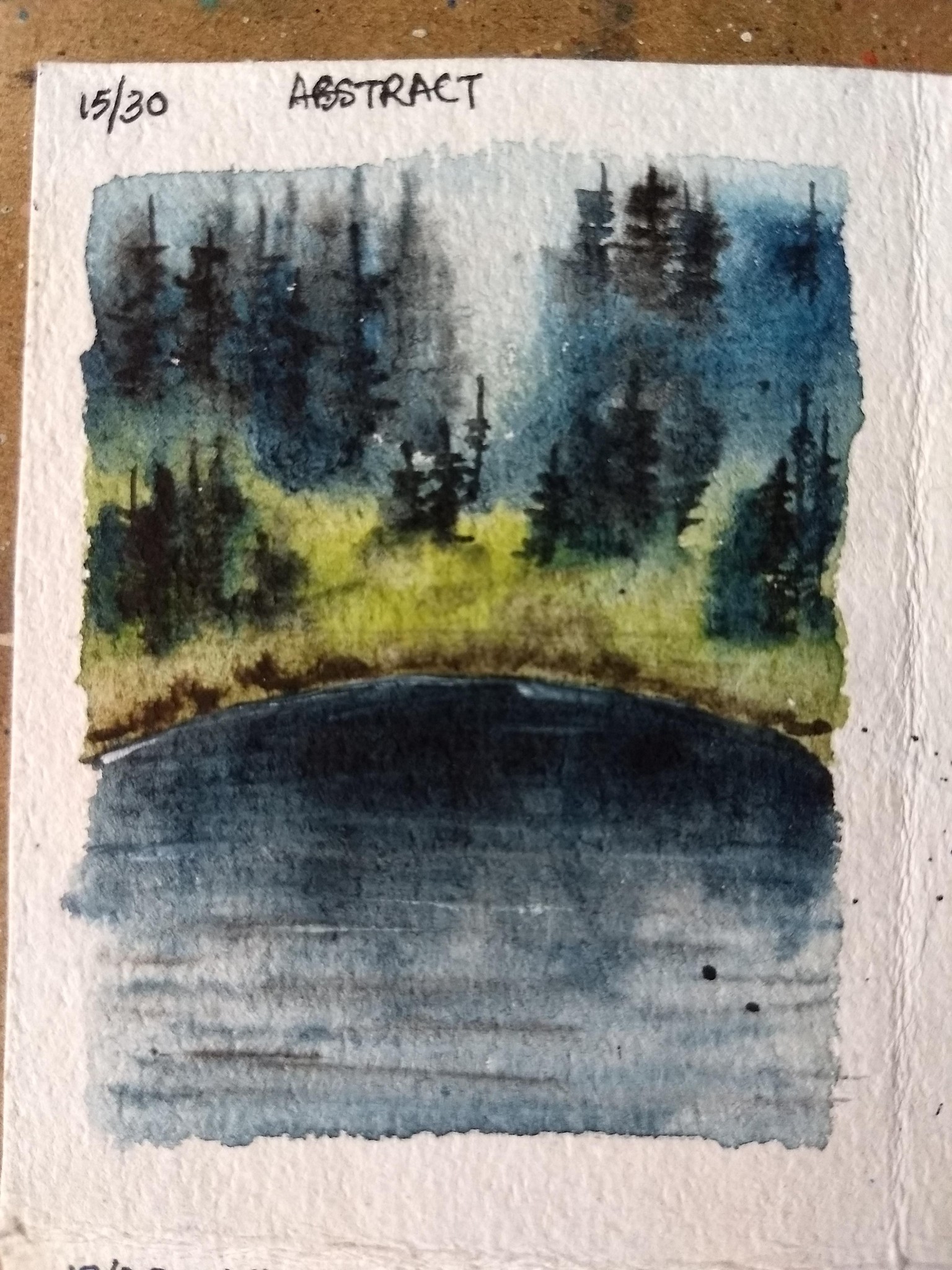 30 moody landscape in watercolor - image 3 - student project