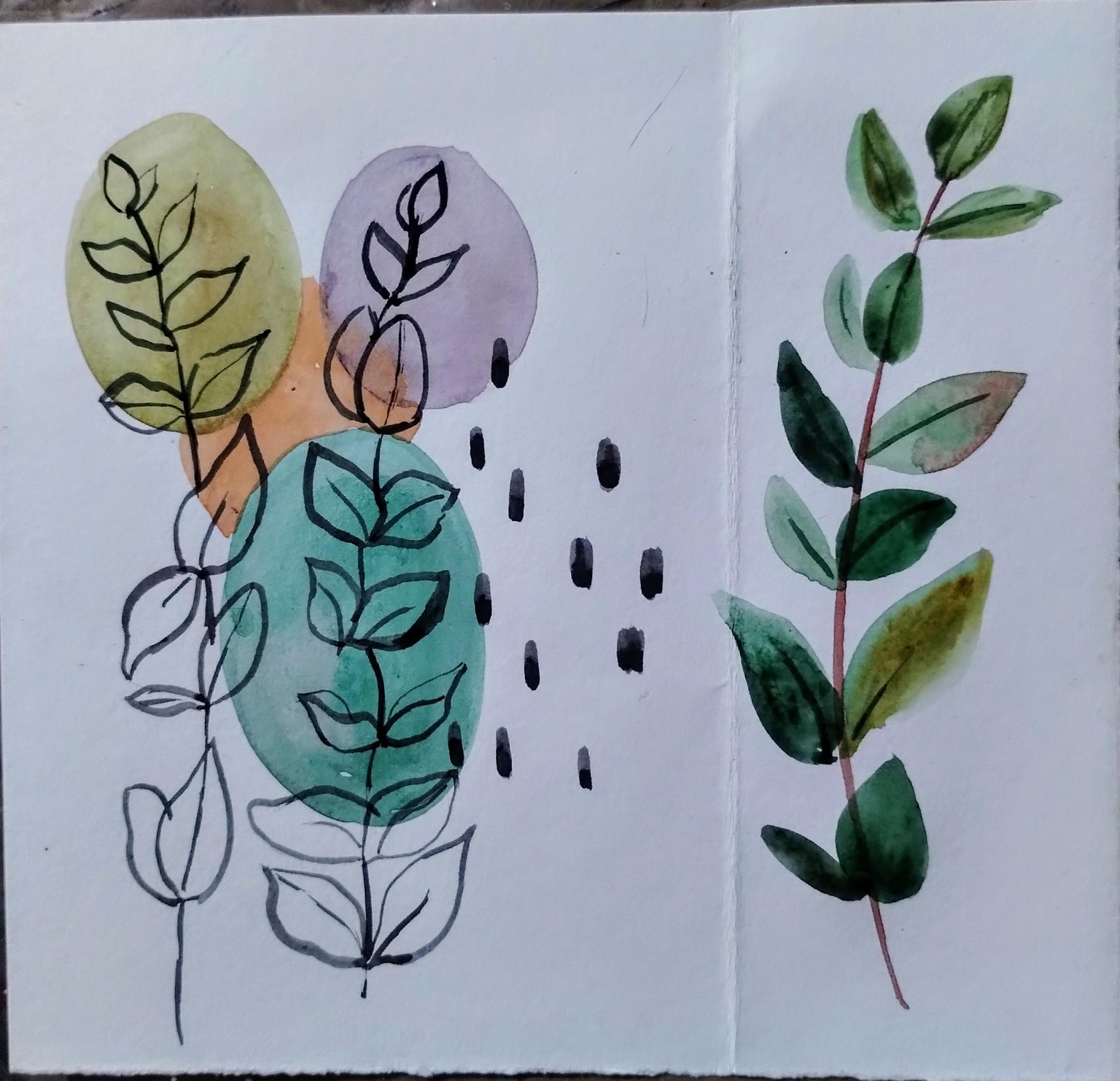 Painting botanical from live reference with Garima - image 2 - student project