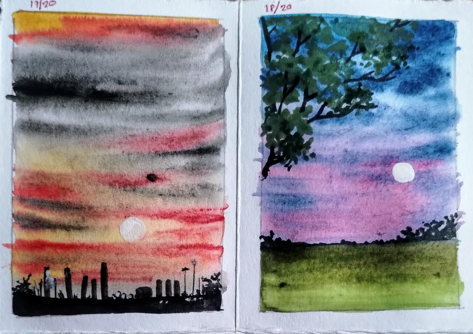 20 days Skyscape challenge with Dhritikana - image 5 - student project