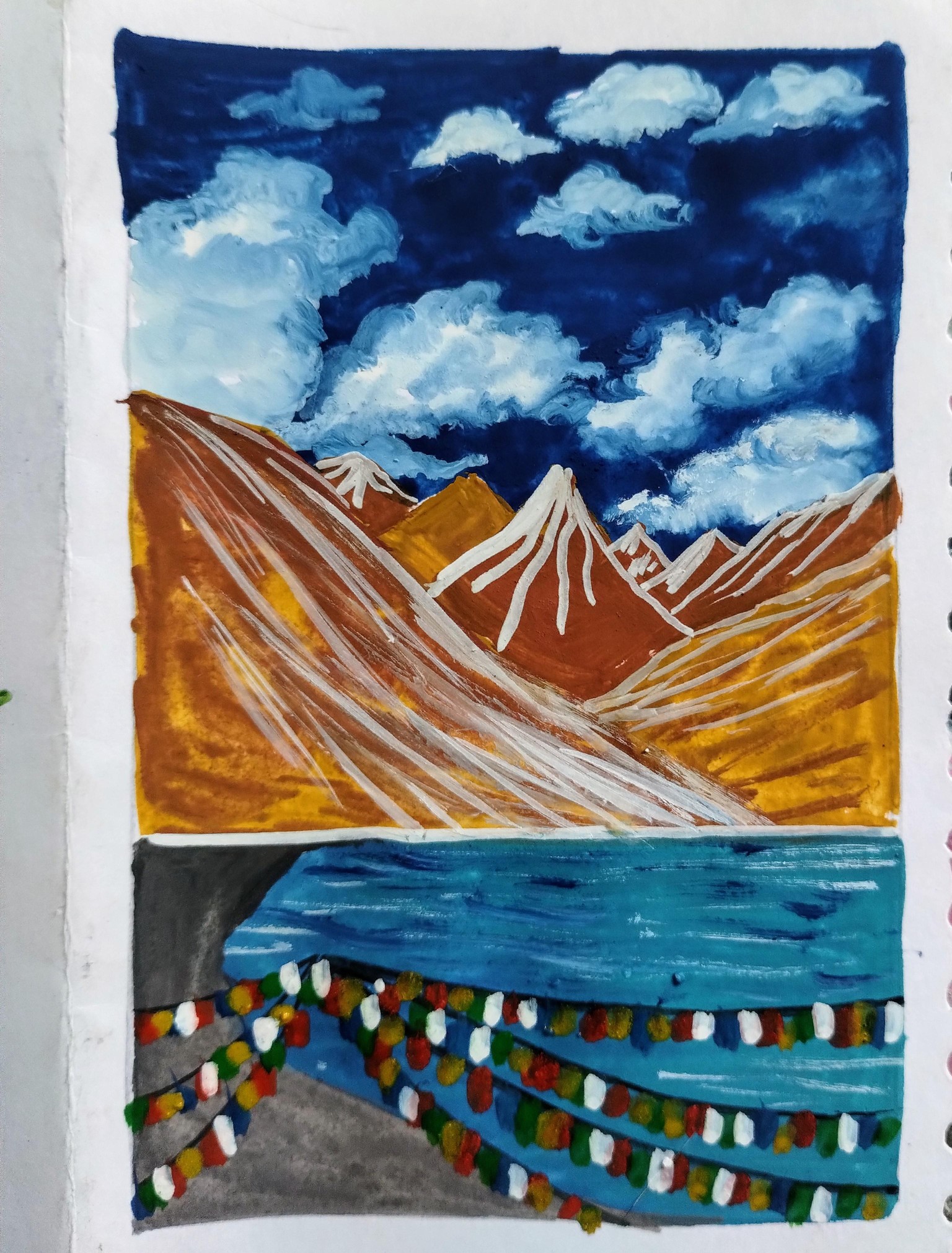 Painting realistic mountain with Mohini - image 1 - student project