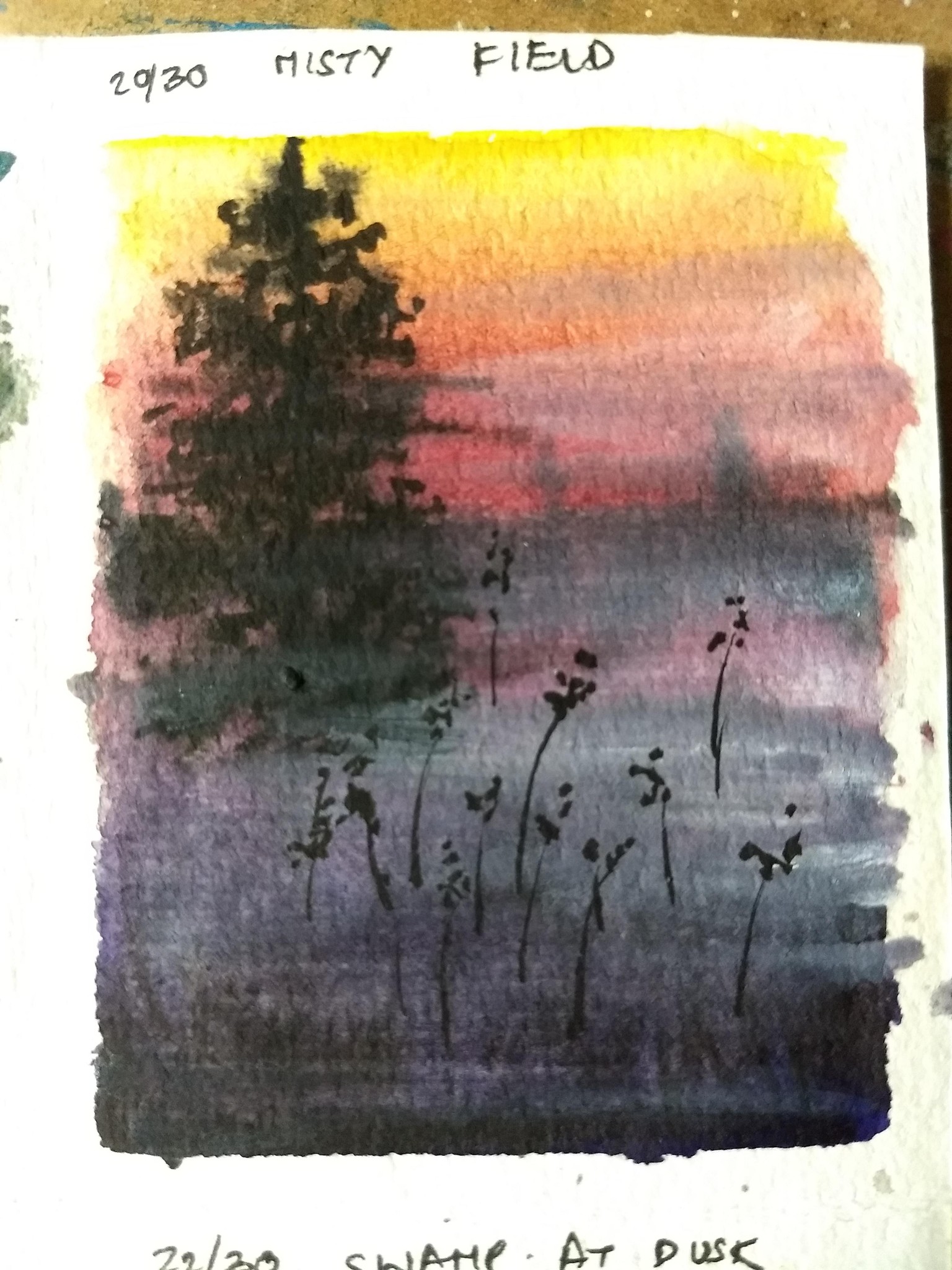 30 moody landscape in watercolor - image 8 - student project
