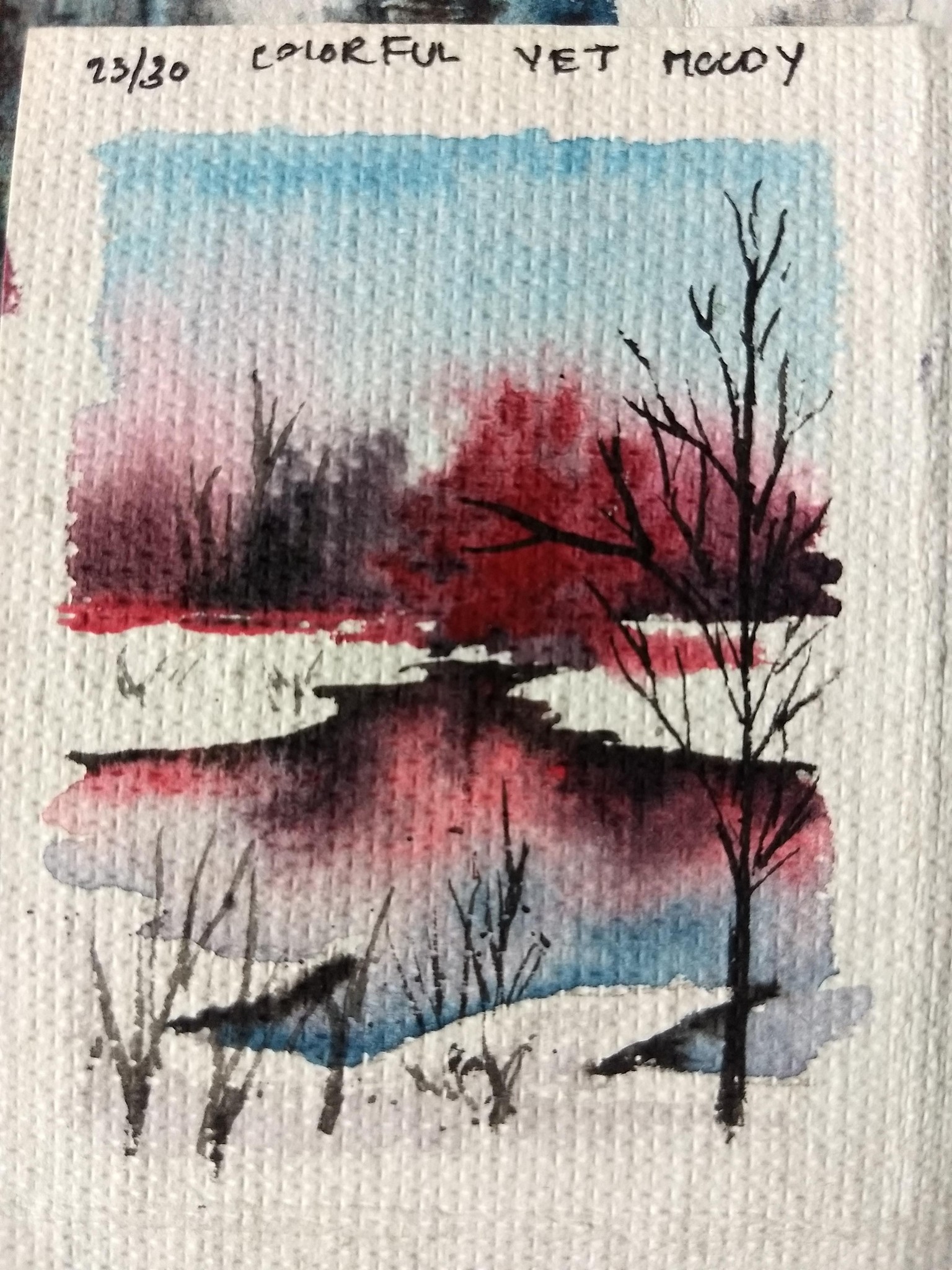 30 moody landscape in watercolor - image 11 - student project