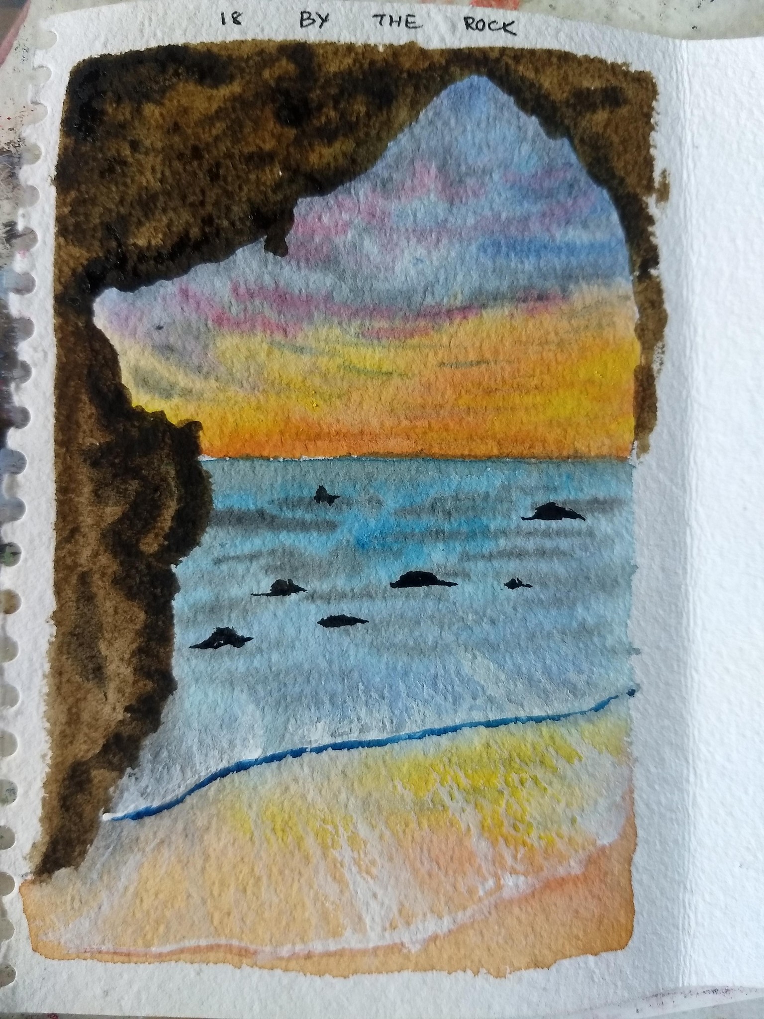 21 days watercolor seascape with umashree - image 5 - student project