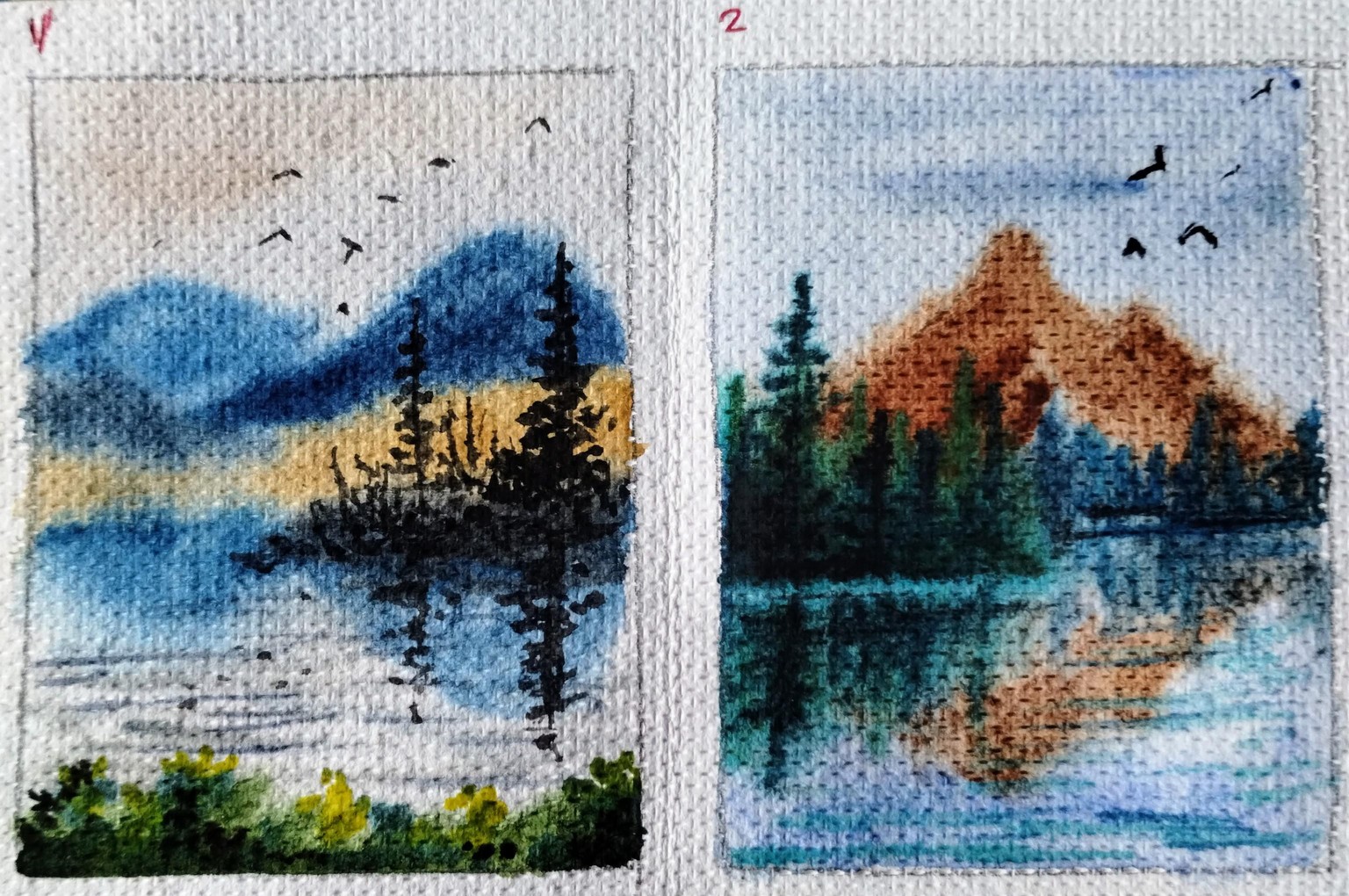 Lakes mountain and reflection with Shana - image 2 - student project