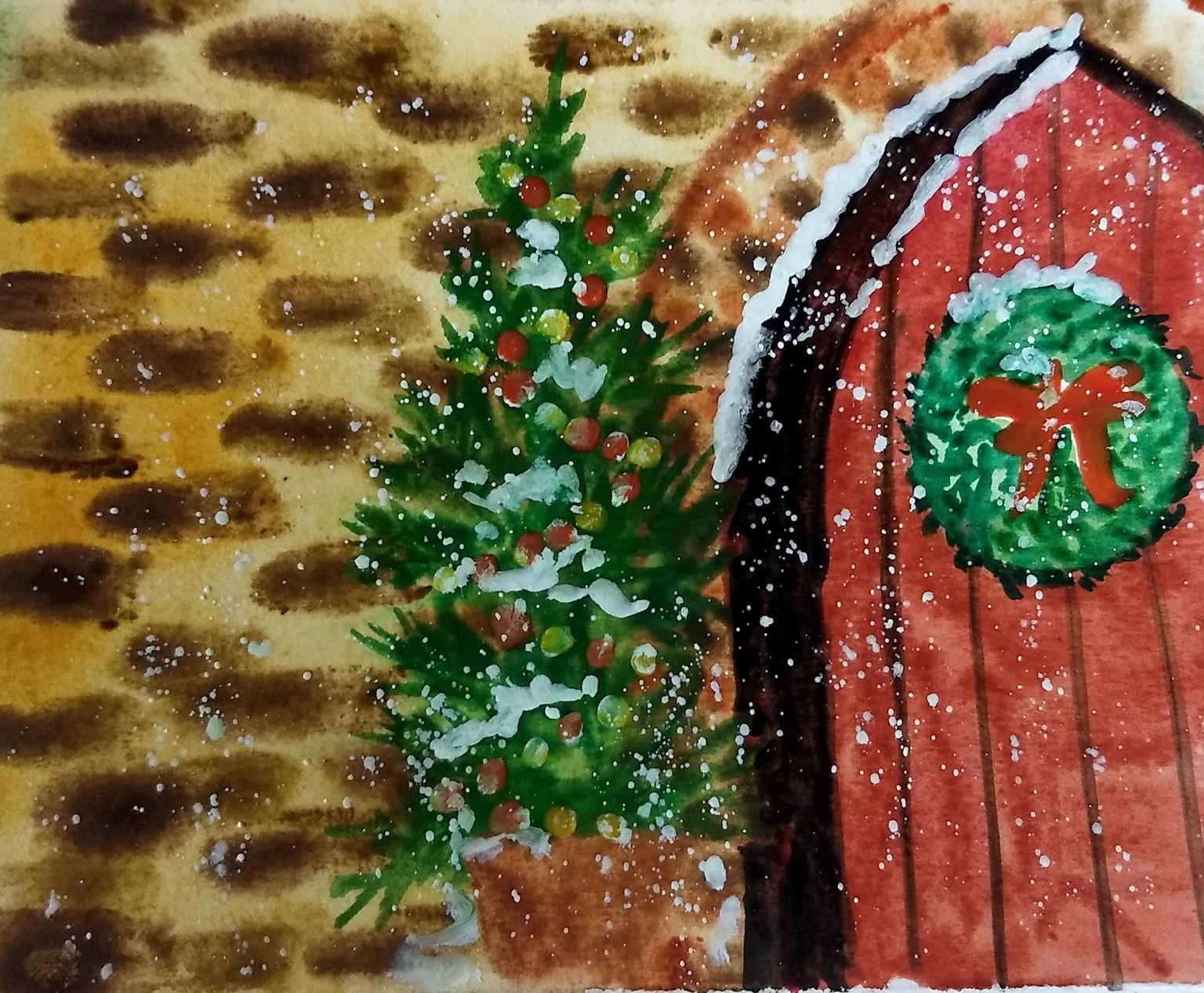 Winter landscape with Umashree - image 2 - student project