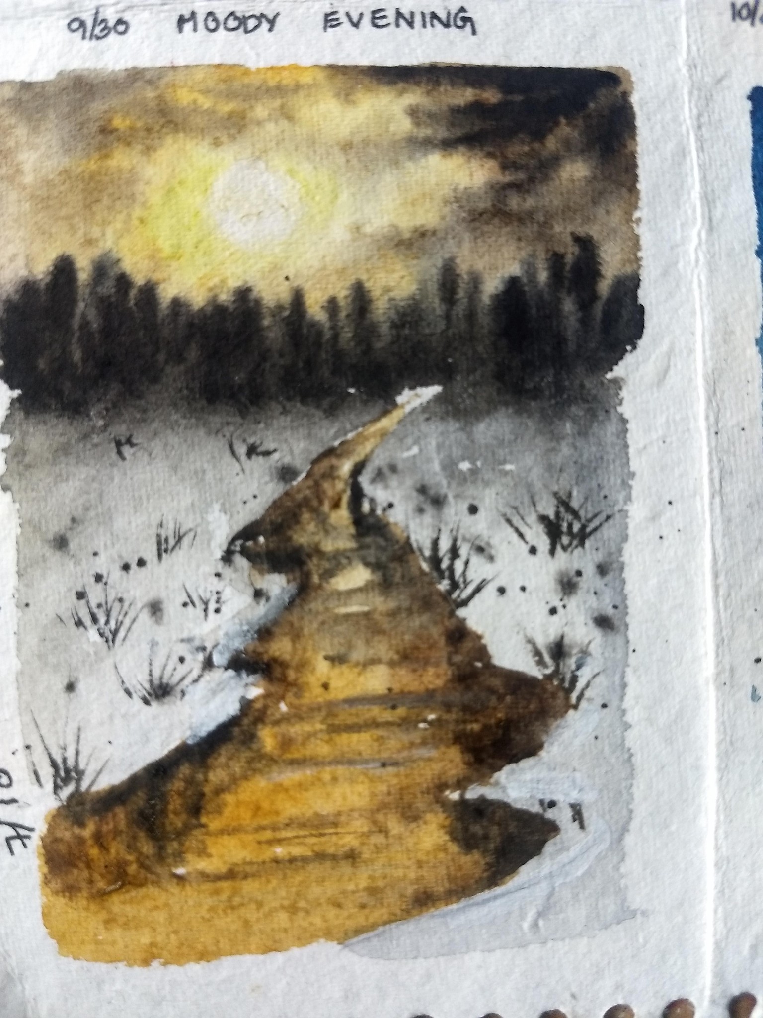 30 moody landscape in watercolor - image 17 - student project