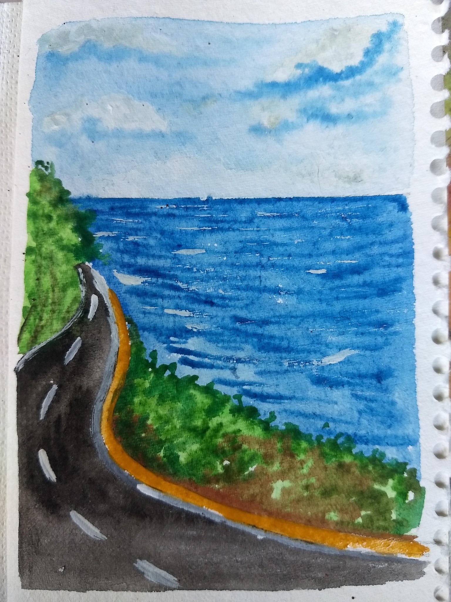 21 days watercolor seascape with umashree - image 22 - student project