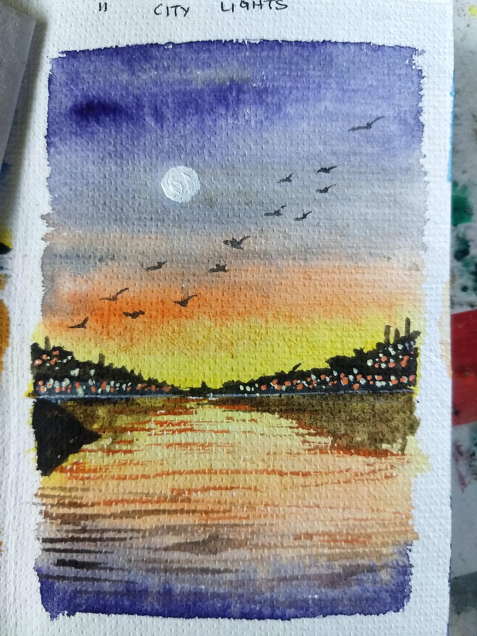 21 days watercolor seascape with umashree - image 9 - student project