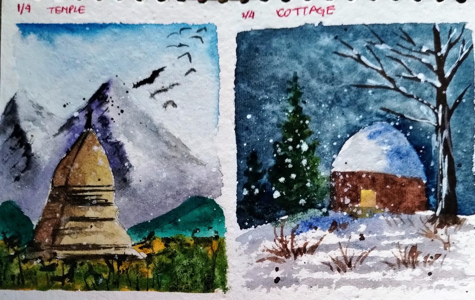 Expressive winter landscape with Shanan - image 2 - student project