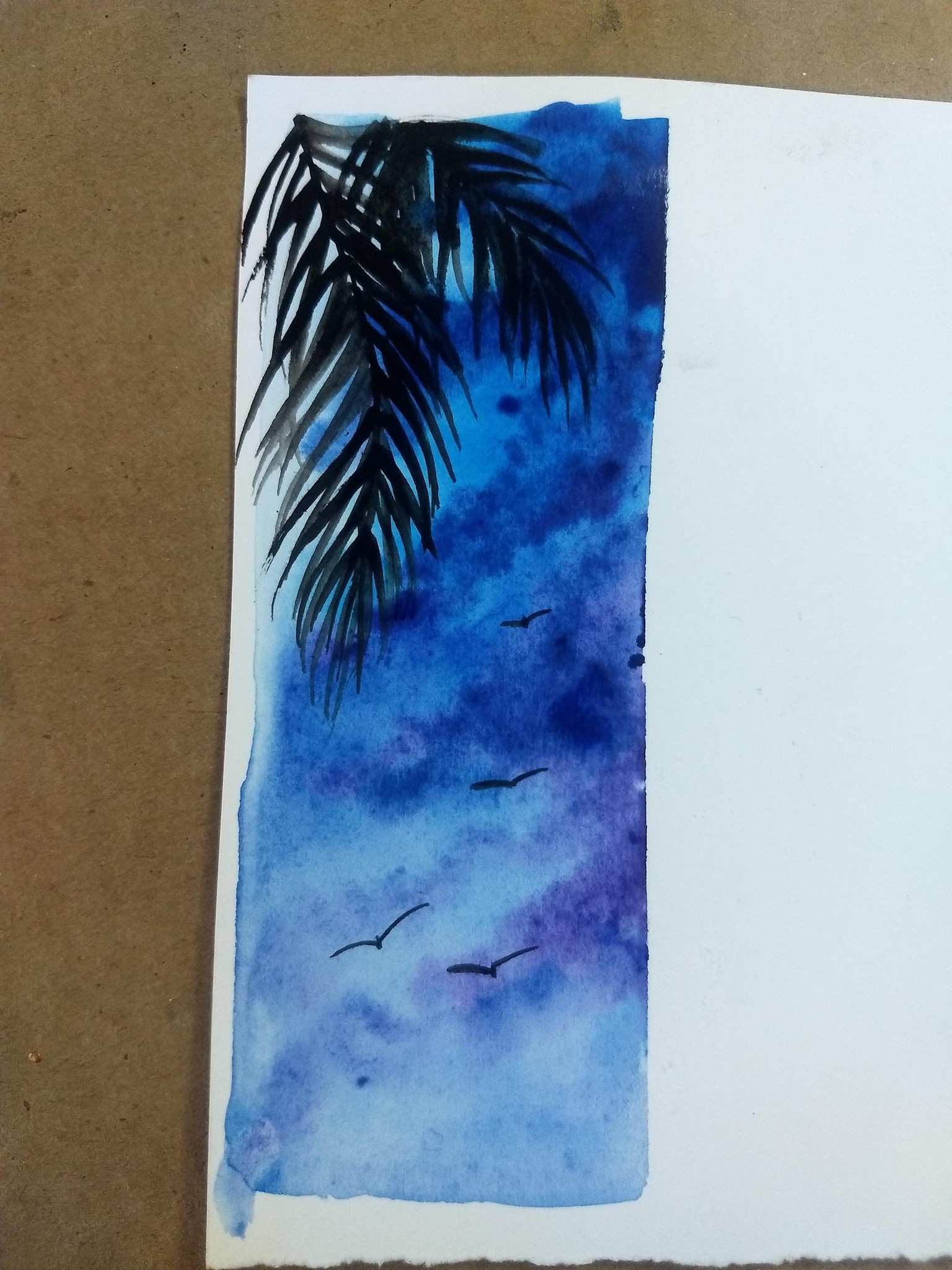 Coconut leaves and skies with Eswari - image 5 - student project