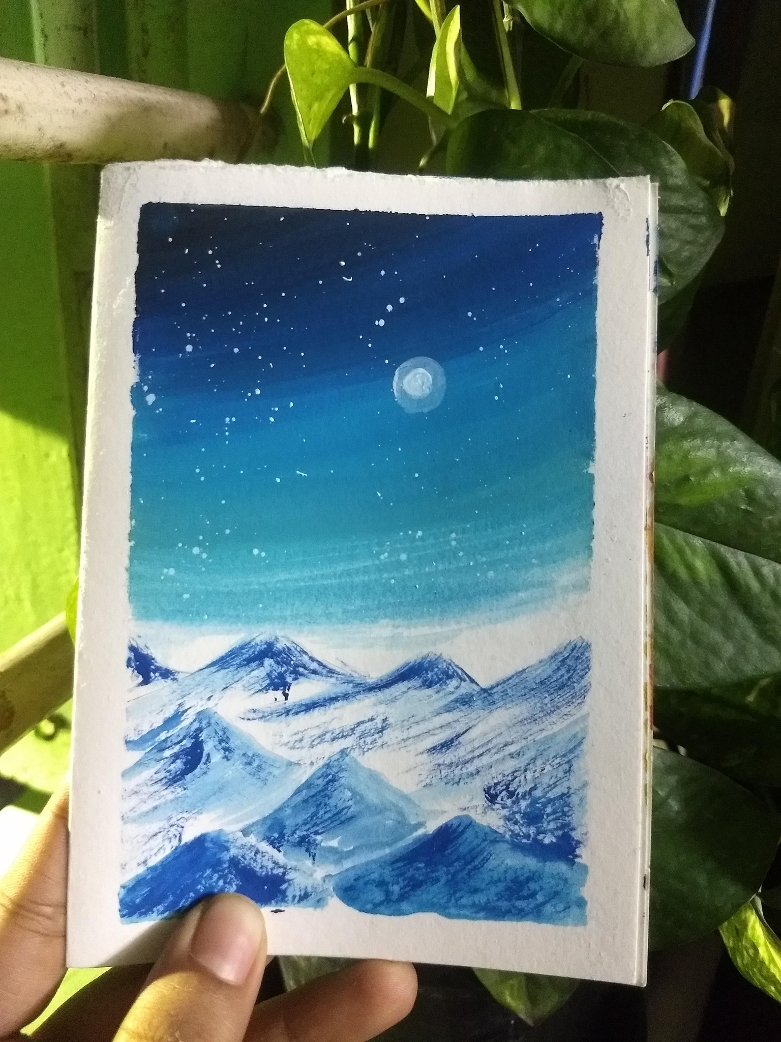 Gouache mini landscape - image 1 - student project