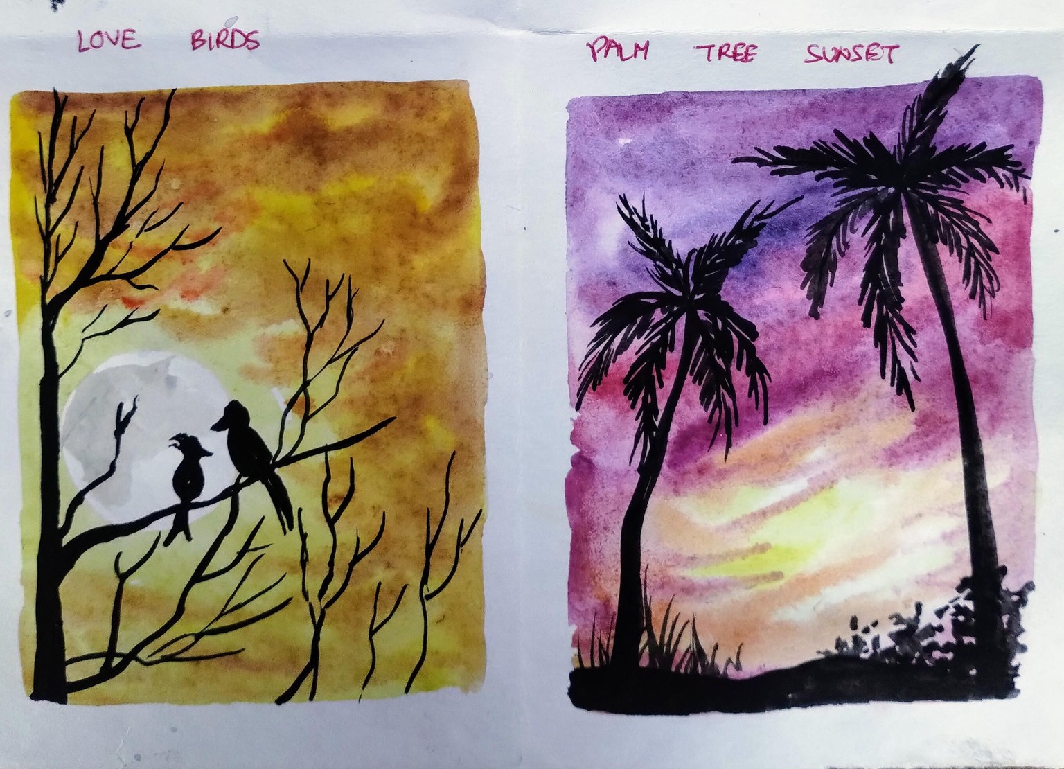Aesthetic Silhouette painting with Trisha - image 3 - student project